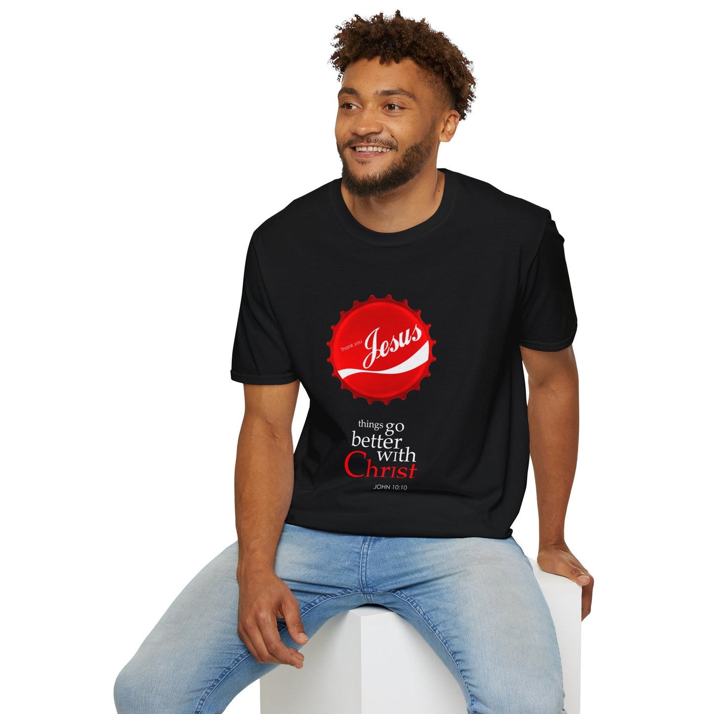 Faith-Inspired Unisex T-Shirt: 'Things Go Better with Christ'