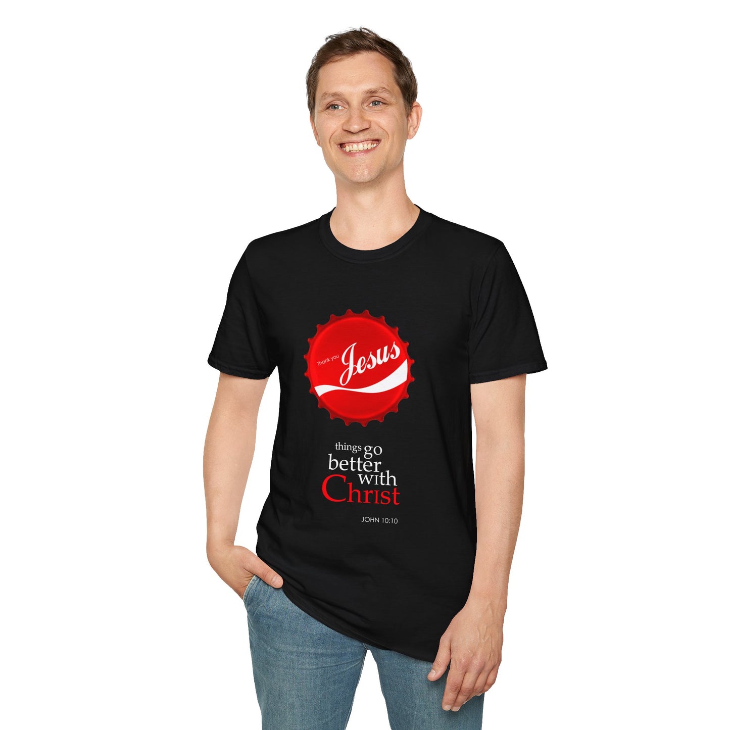 Faith-Inspired Unisex T-Shirt: 'Things Go Better with Christ'
