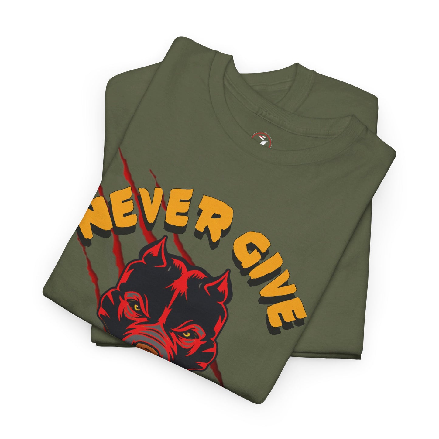 Never Give Up Unisex Heavy Cotton Tee
