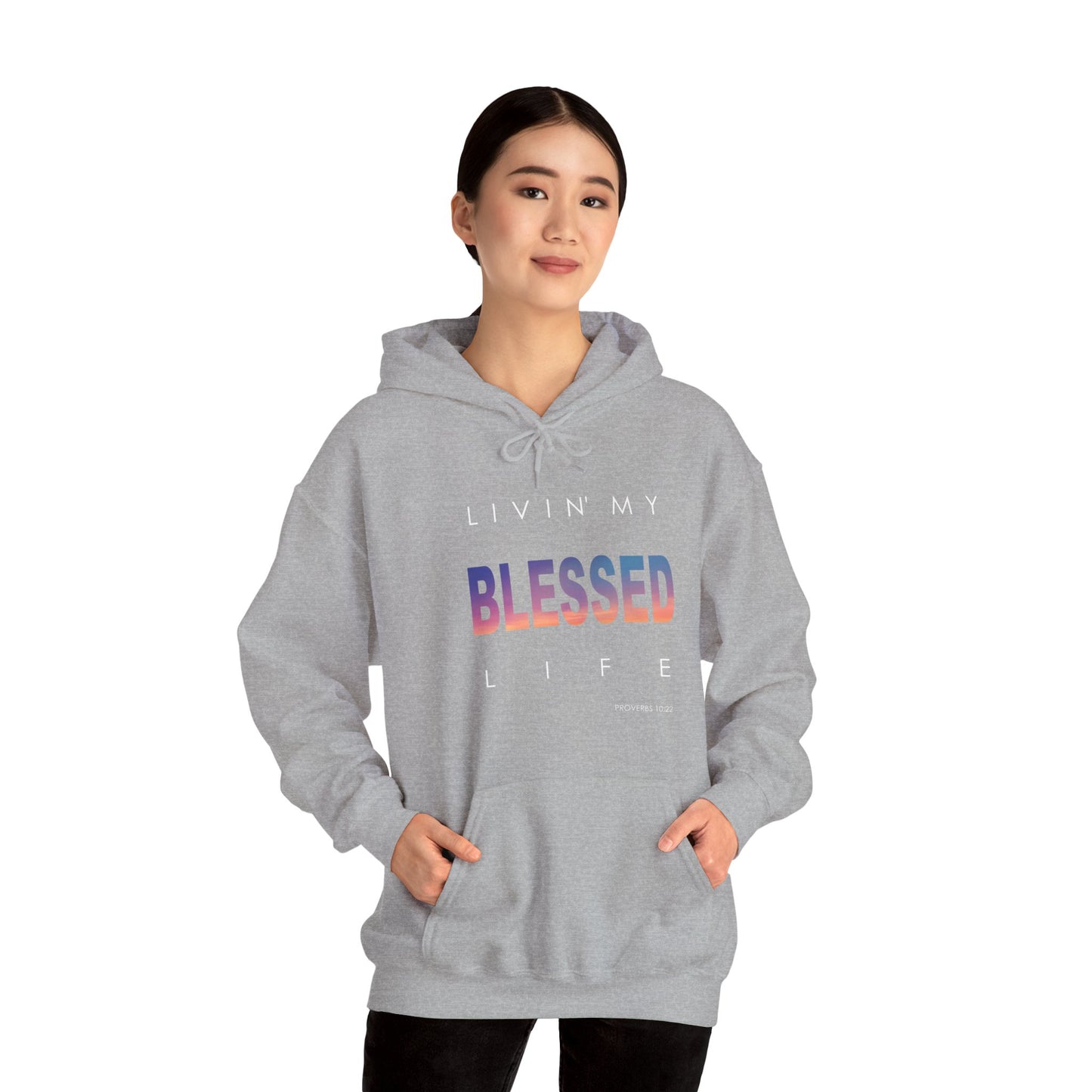 Living My Blessed Life Unisex Heavy Blend™ Hooded Sweatshirt