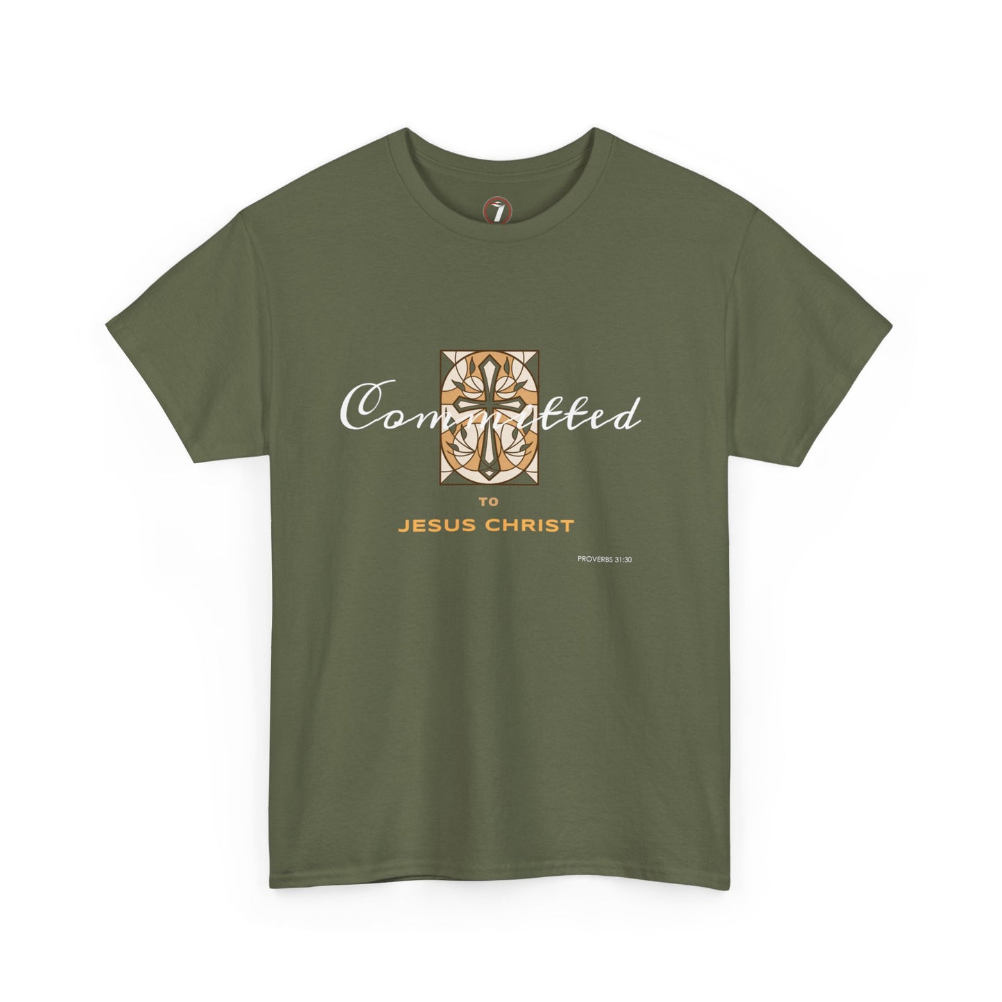 Committed to Jesus Christ Unisex Heavy Cotton Tee