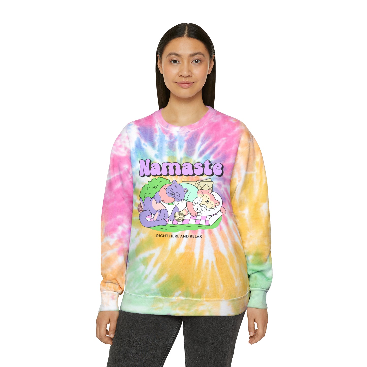 Namaste n Relax Unisex Tie-Dye Sweatshirt