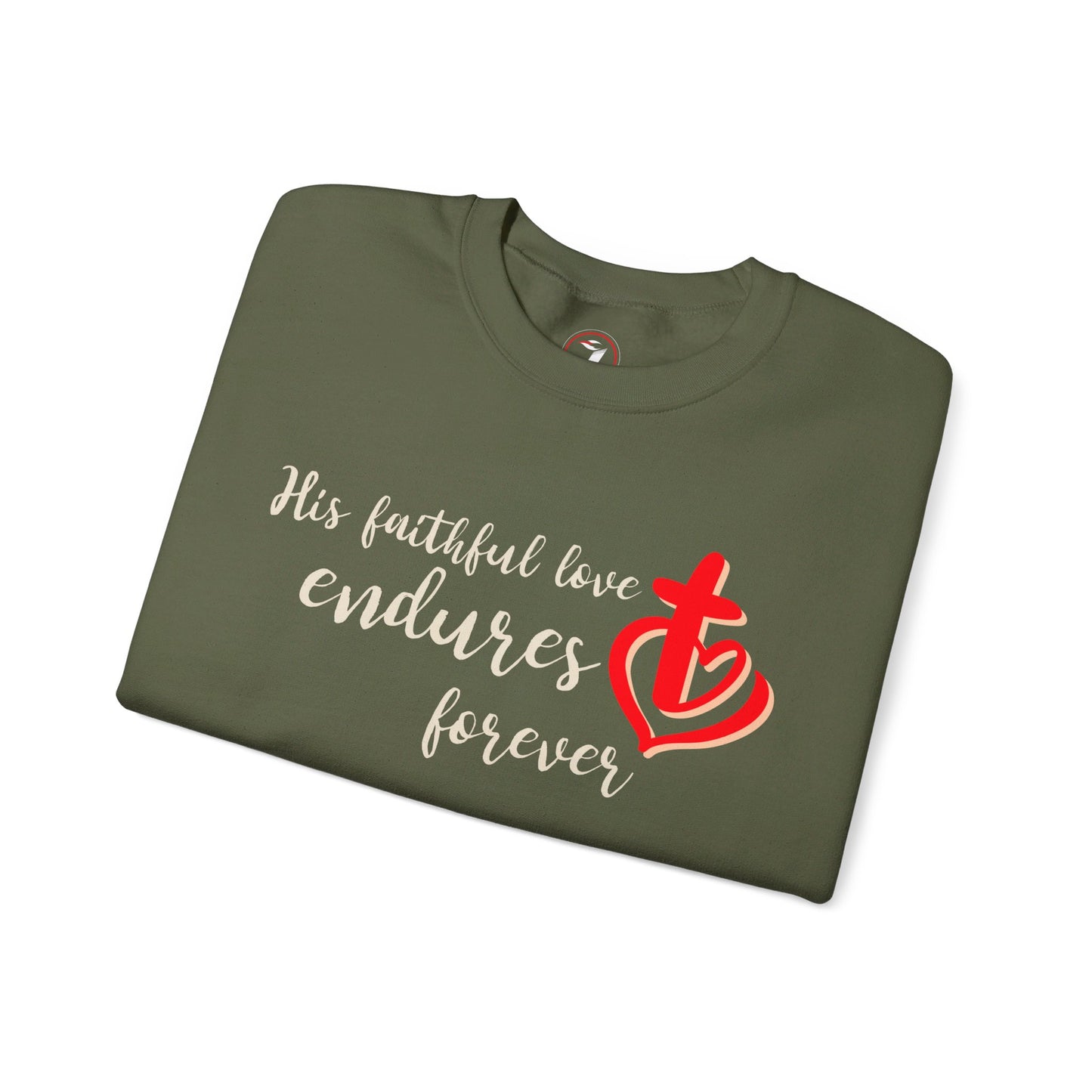 His Faithful Love Unisex Heavy Blend™ Crewneck Sweatshirt