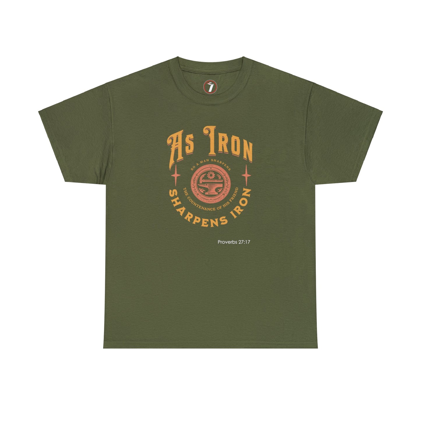As Iron Sharpens Iron Unisex Heavy Cotton Tee