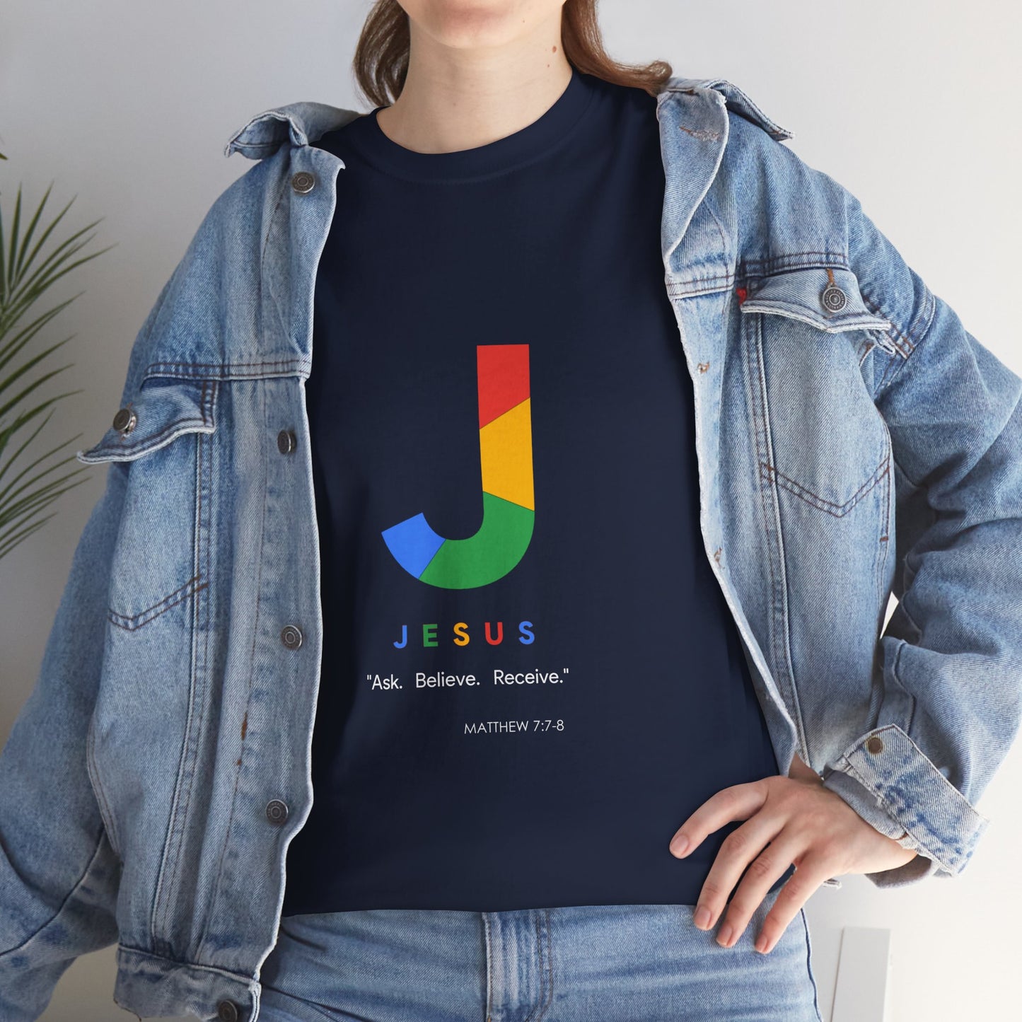 Ask. Believe. Receive. Unisex Heavy Cotton Tee