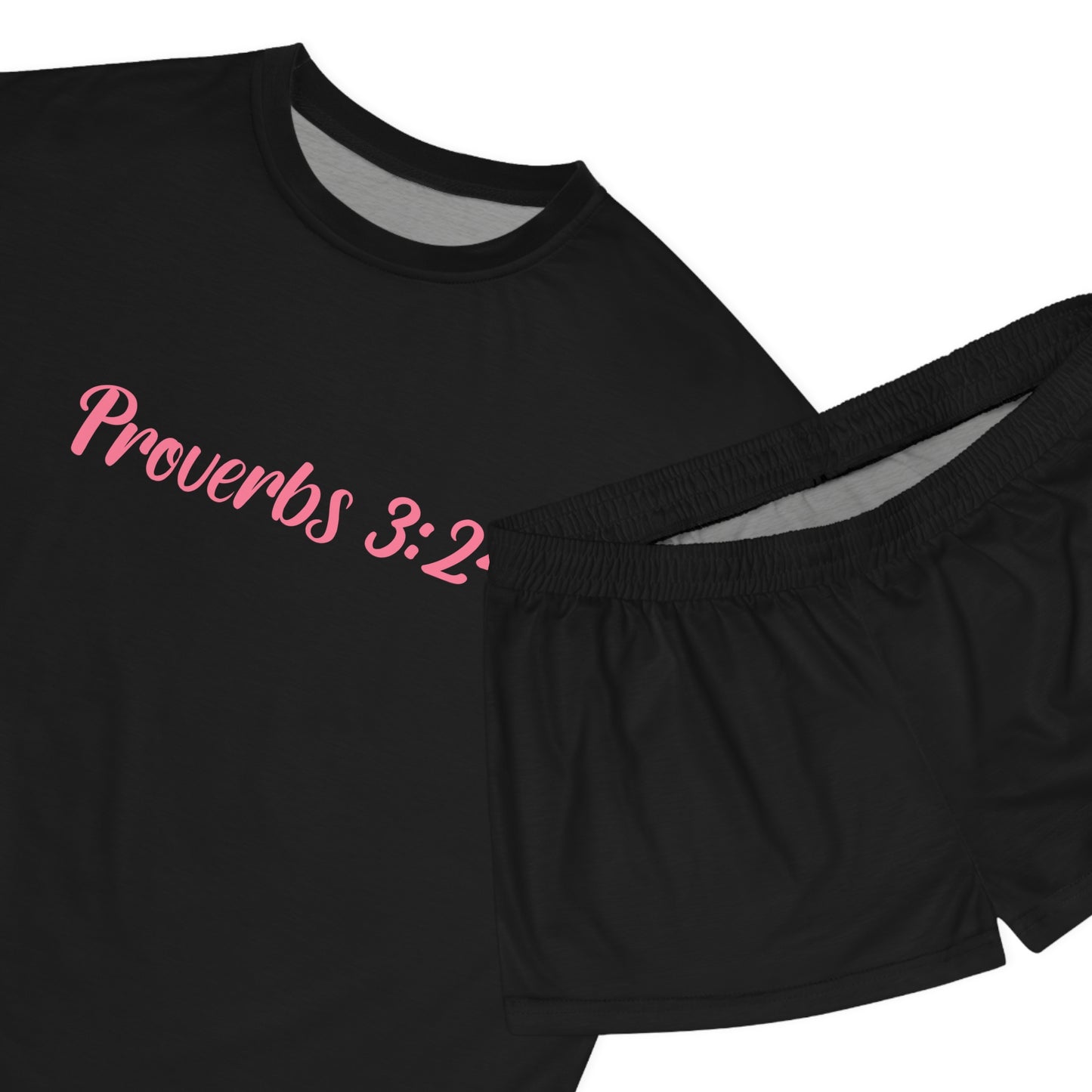 Proverbs 3:24 Women's Short Pajama Set