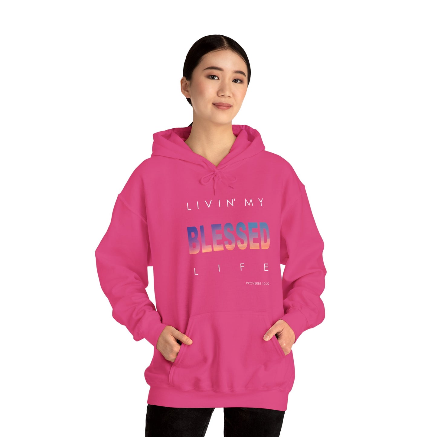 Living My Blessed Life Unisex Heavy Blend™ Hooded Sweatshirt