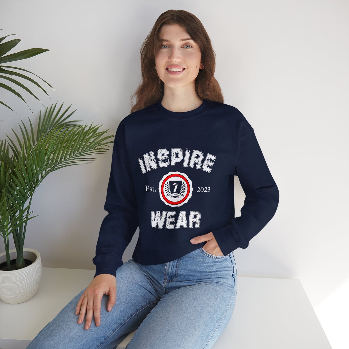 Inspire Wear Collegiate Unisex Heavy Blend™ Crewneck Sweatshirt