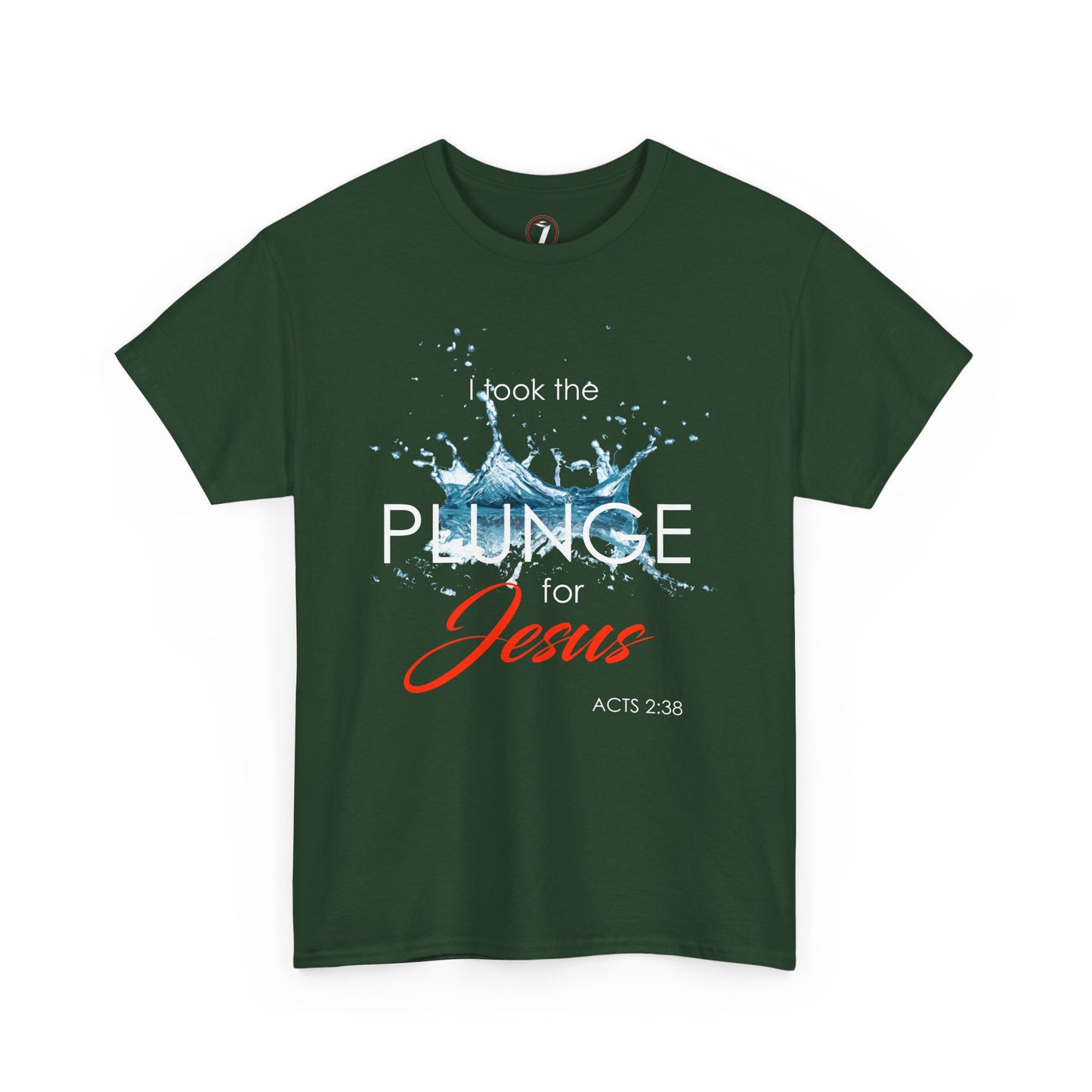 Plunge for Jesus Unisex Heavy Cotton Tee - Faith-Inspired Graphic Shirt