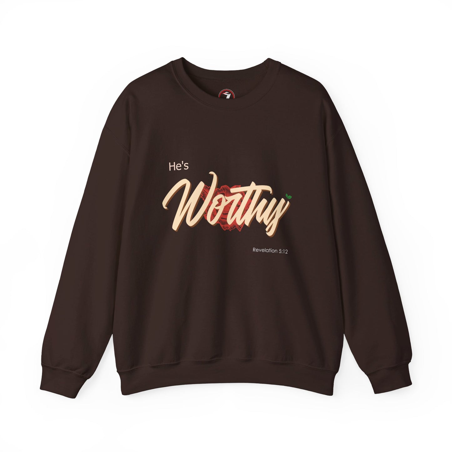 He's Worthy Unisex Heavy Blend™ Crewneck Sweatshirt