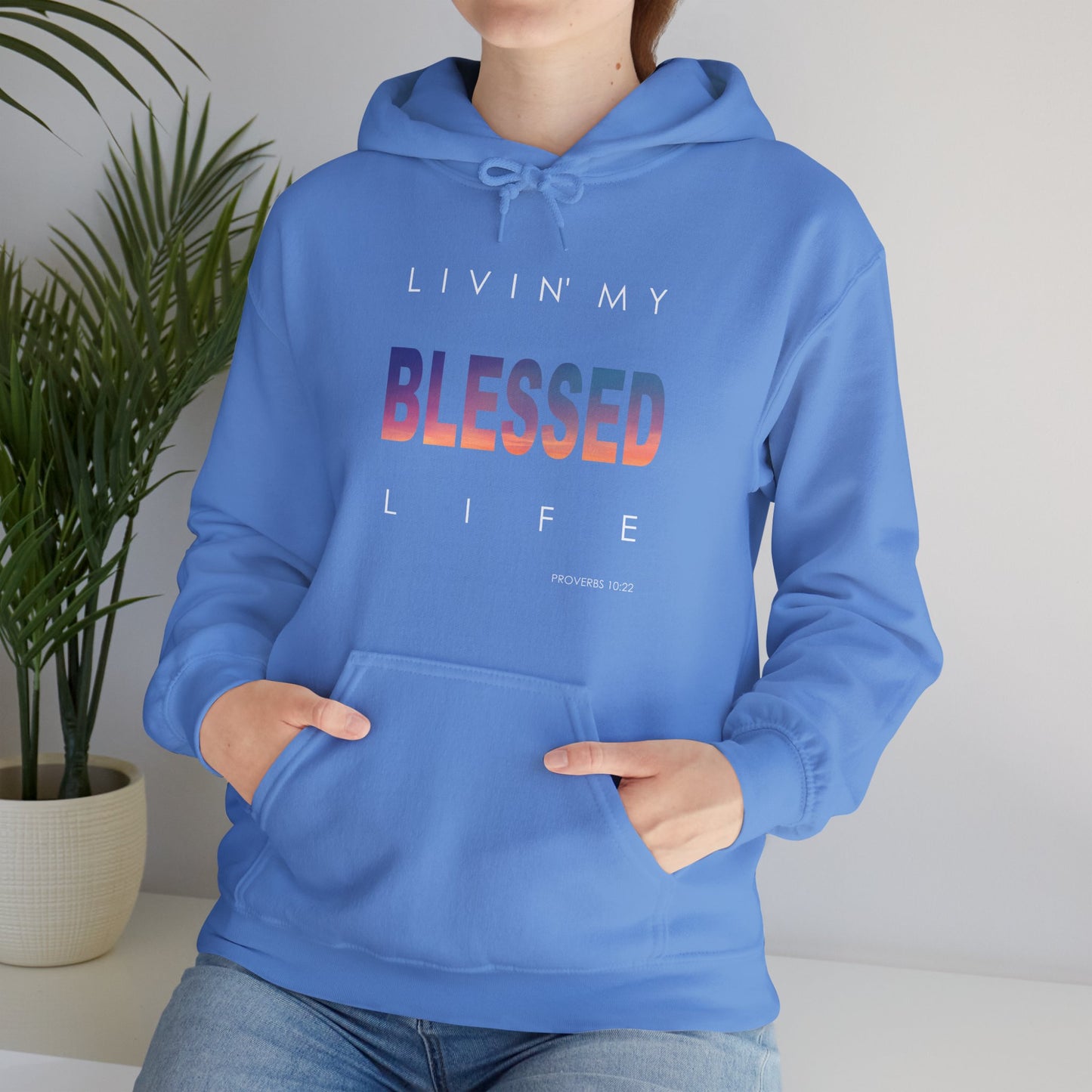Living My Blessed Life Unisex Heavy Blend™ Hooded Sweatshirt