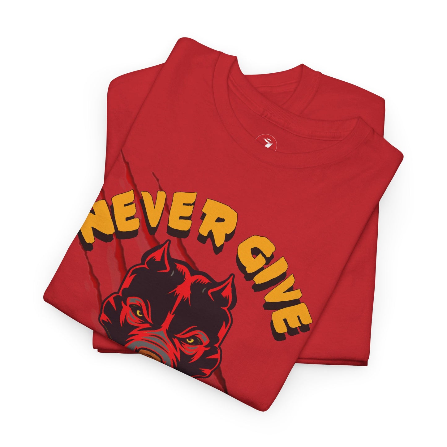 Never Give Up Unisex Heavy Cotton Tee