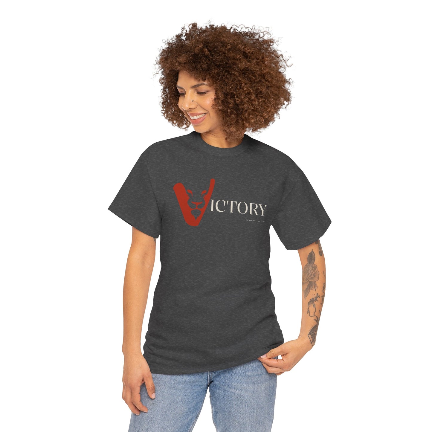 Victory in Jesus Unisex Heavy Cotton Tee