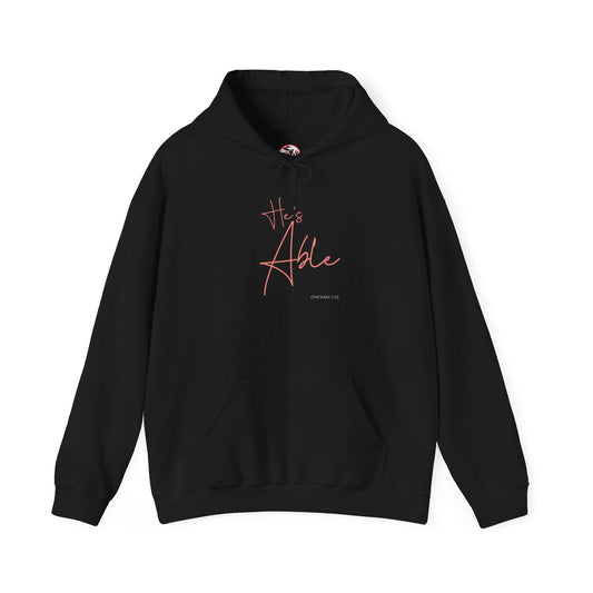 "He’s Able" Faith-Inspired Women's Pullover Hoodie