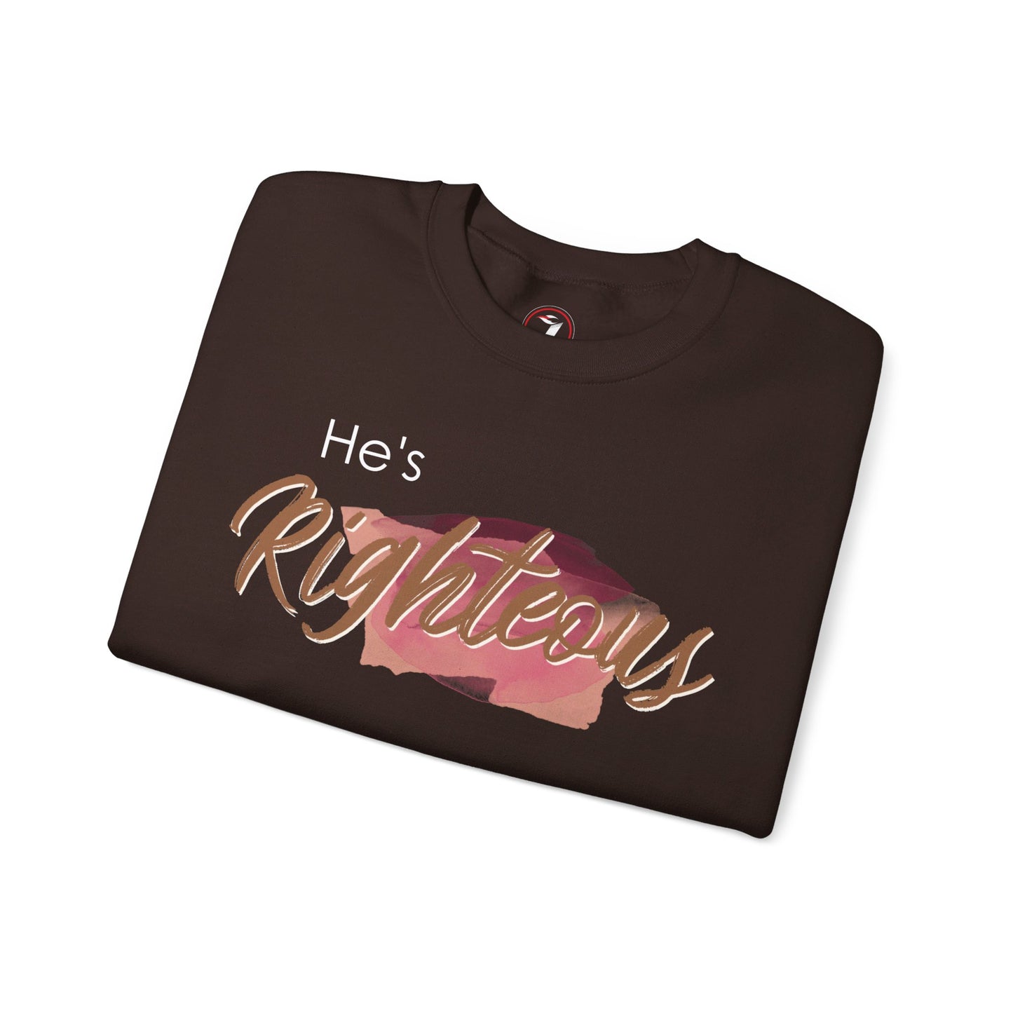 He's Righteous Unisex Heavy Blend™ Crewneck Sweatshirt