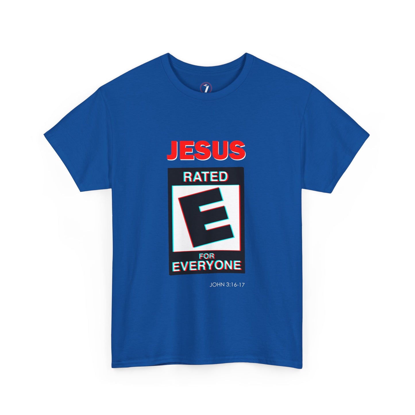 Jesus Rated E Unisex Heavy Cotton Tee Christian T-Shirt