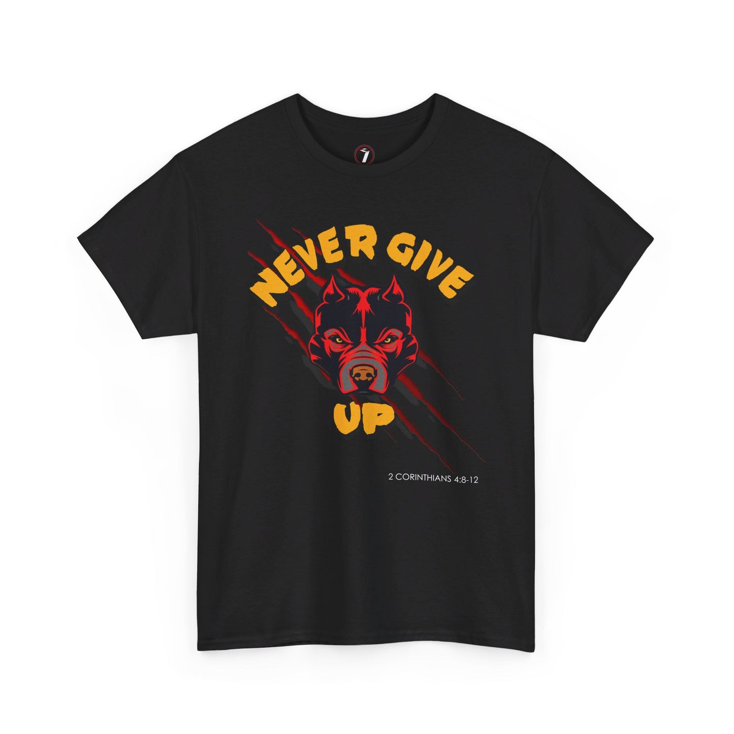 Never Give Up Unisex Heavy Cotton Tee