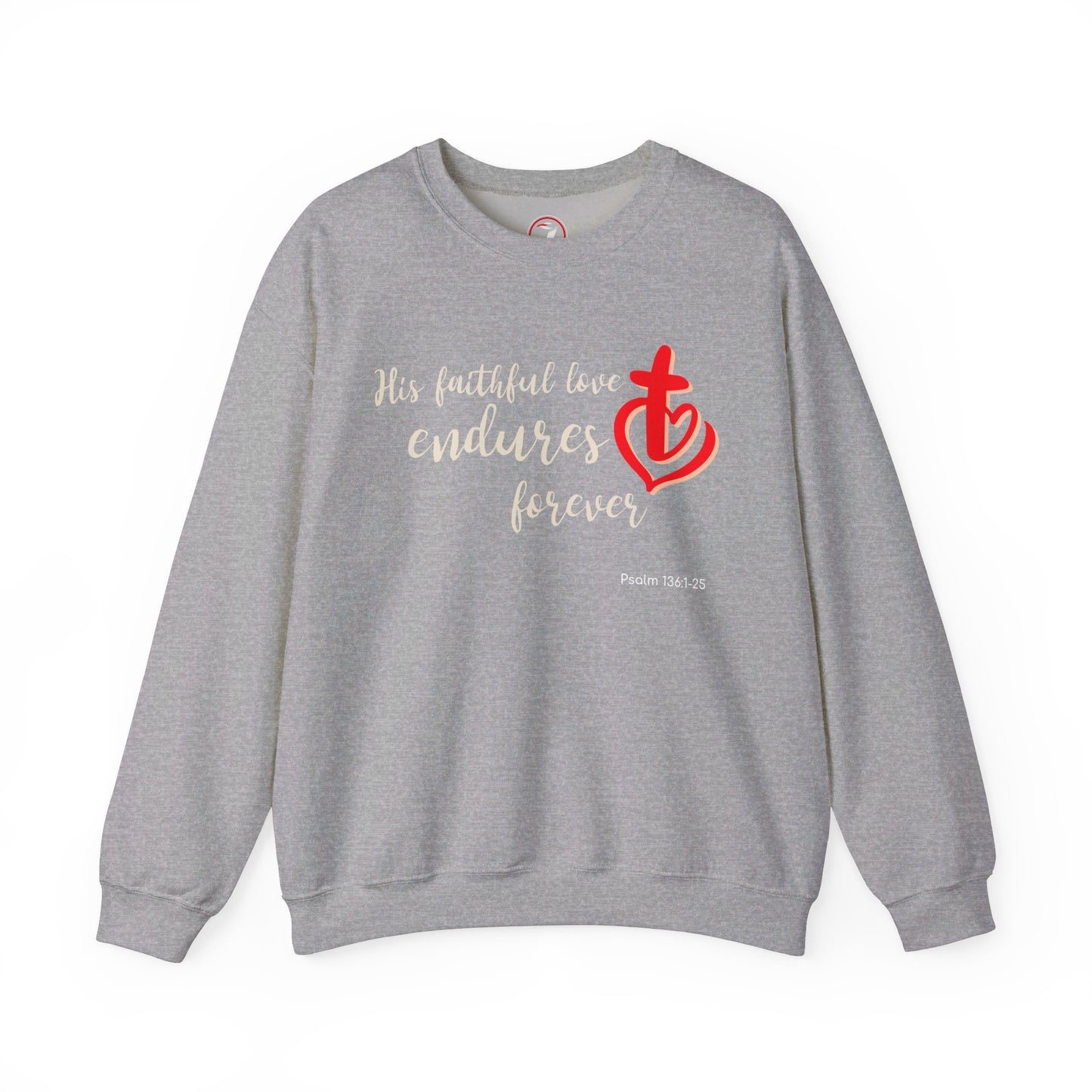 His Faithful Love Unisex Heavy Blend™ Crewneck Sweatshirt