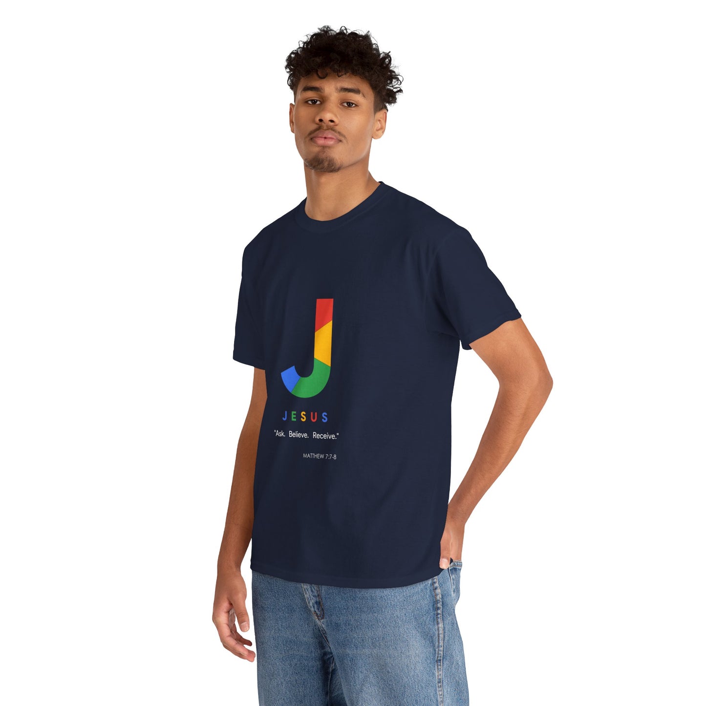 Ask. Believe. Receive. Unisex Heavy Cotton Tee