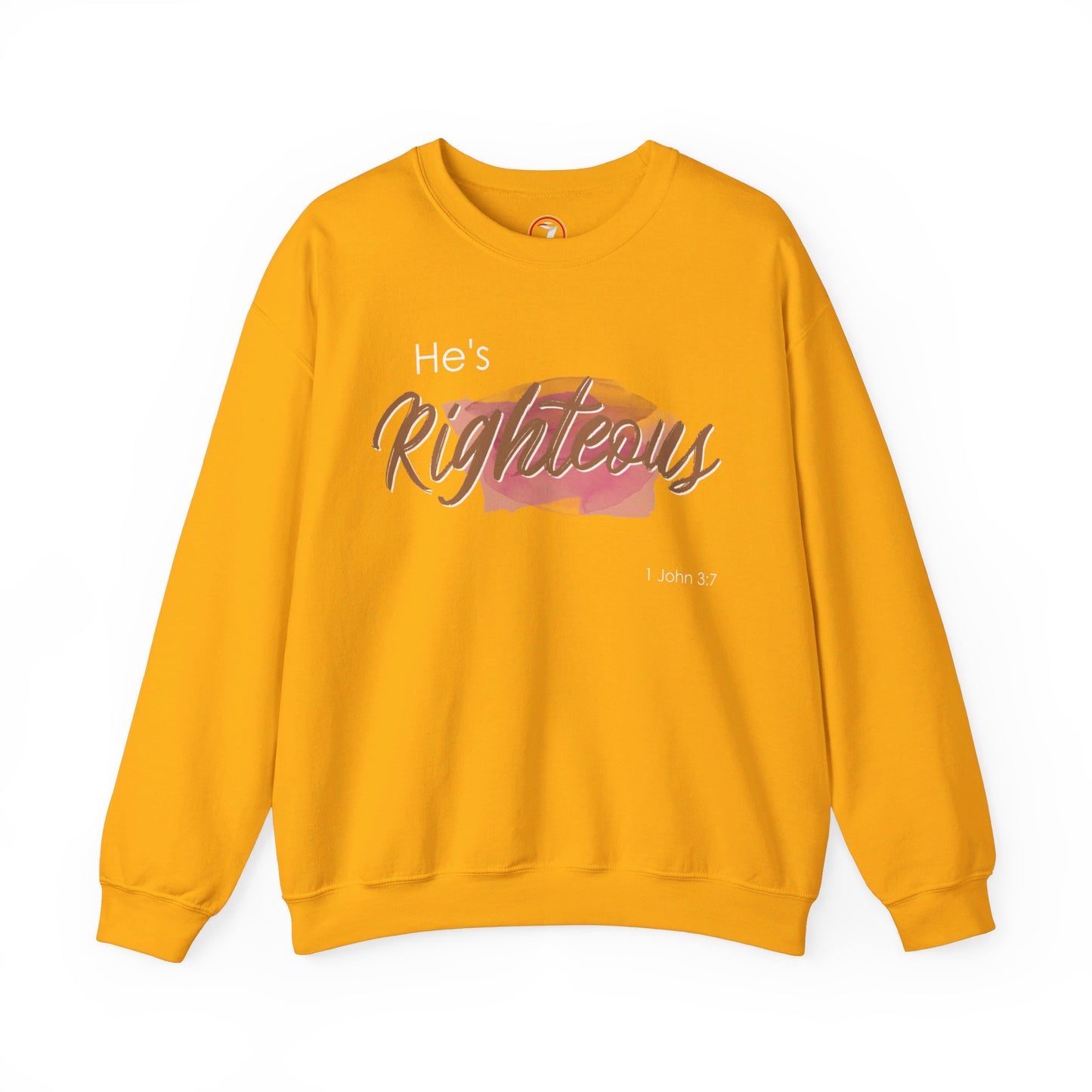 He's Righteous Unisex Heavy Blend™ Crewneck Sweatshirt