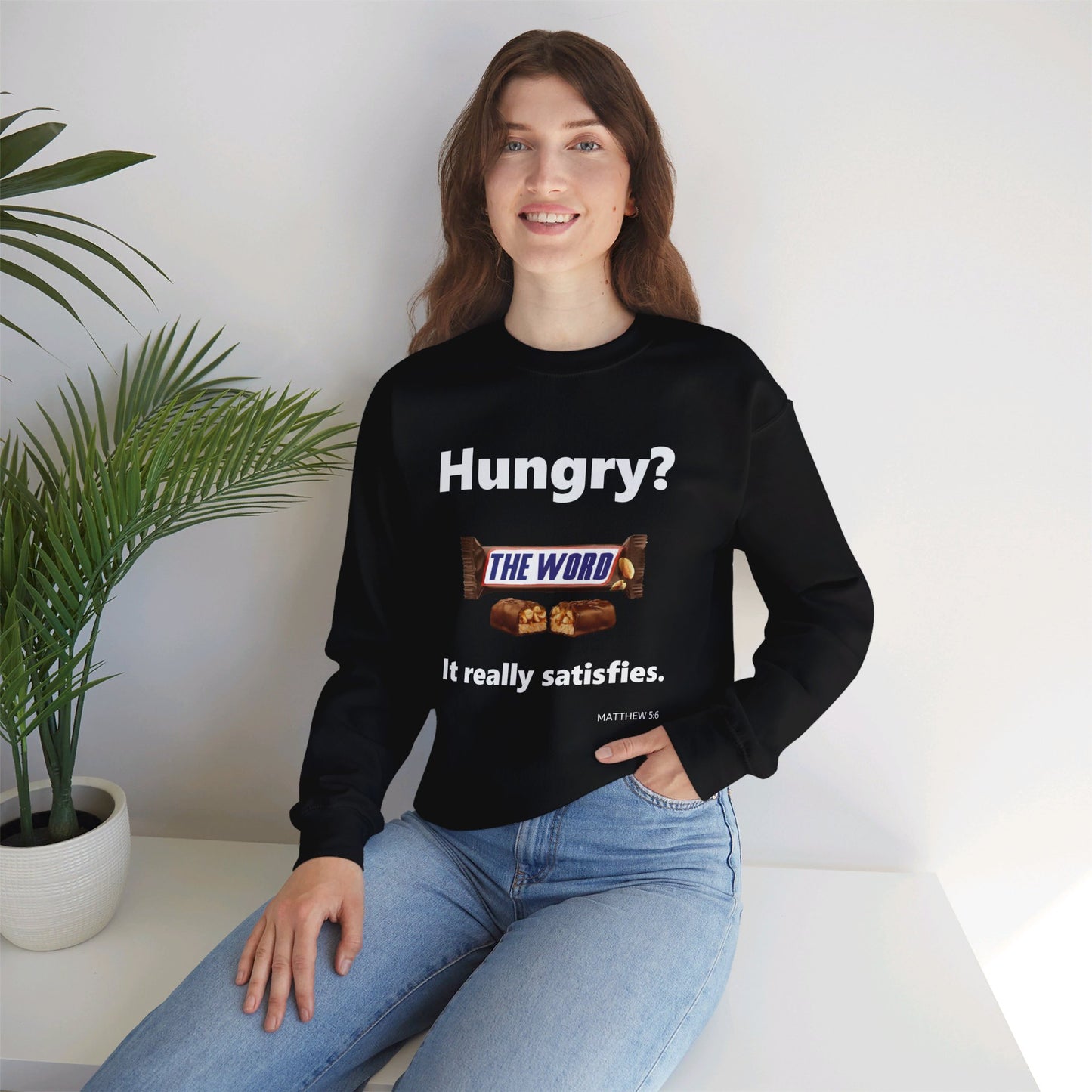 Hungry for the Word Unisex Heavy Blend™ Crewneck Sweatshirt