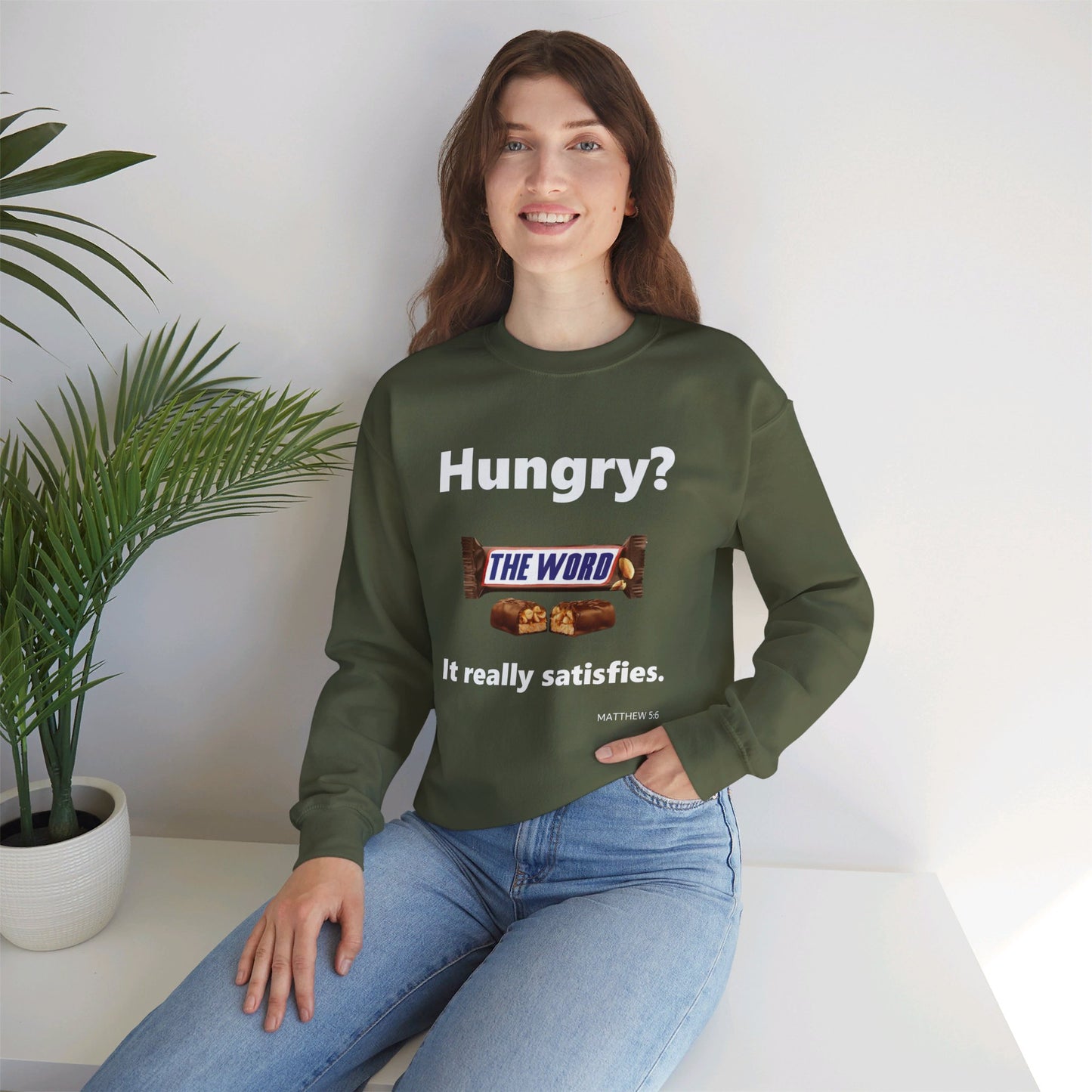 Hungry for the Word Unisex Heavy Blend™ Crewneck Sweatshirt