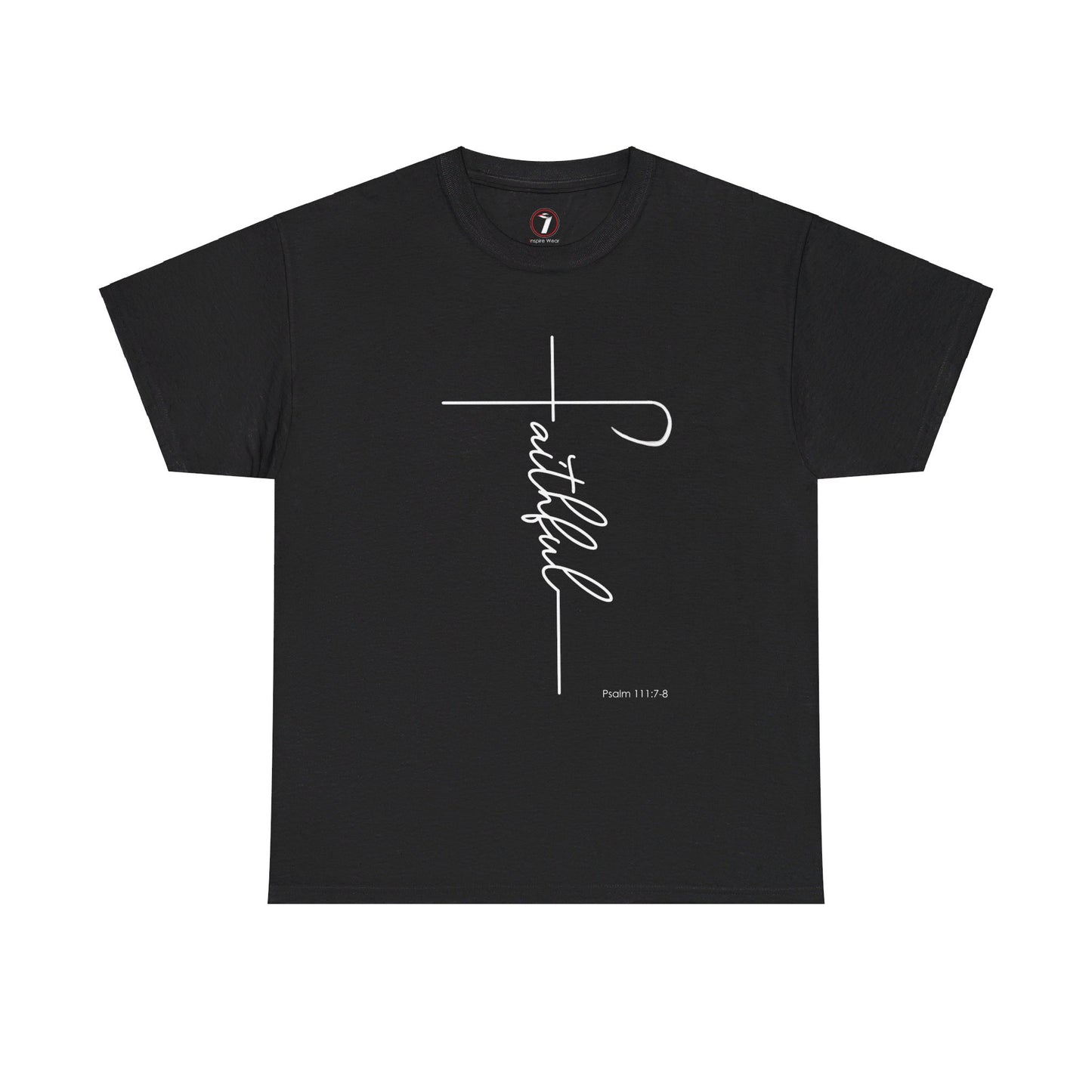Faithful Fancy Script Unisex Heavy Cotton Tee