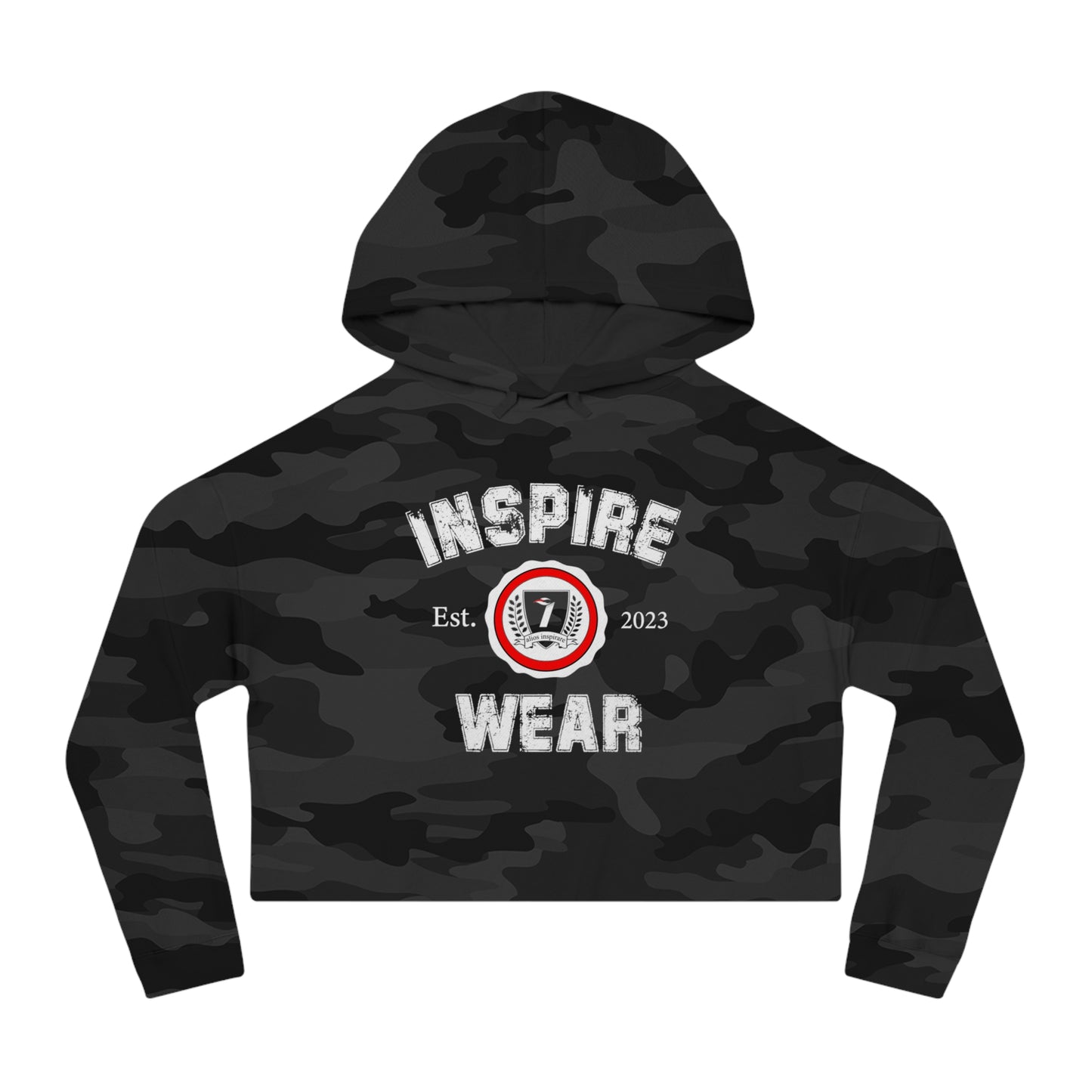 Inspire Wear Women’s Cropped Hooded Sweatshirt