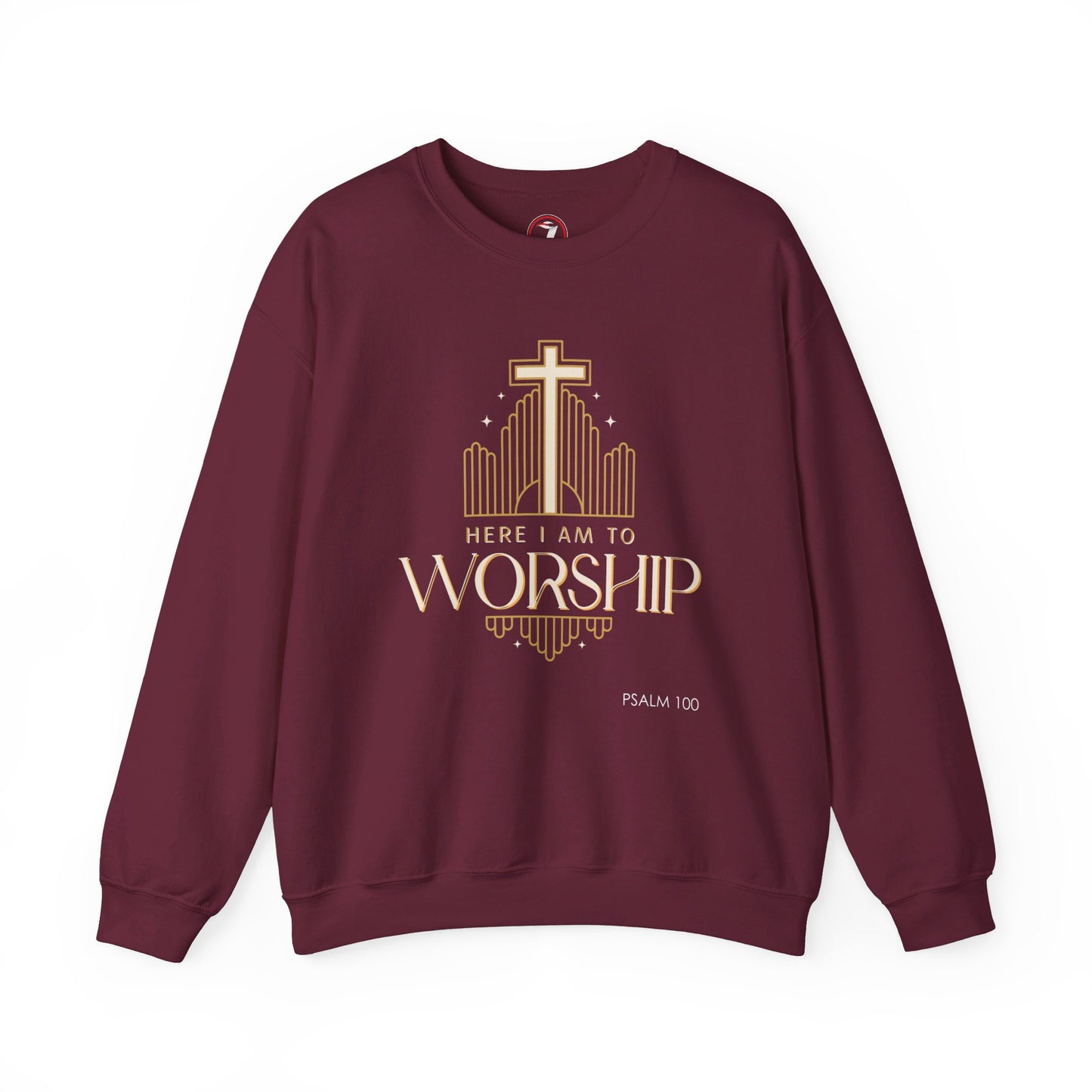 Here I Am To Worship Unisex Heavy Blend™ Crewneck Sweatshirt
