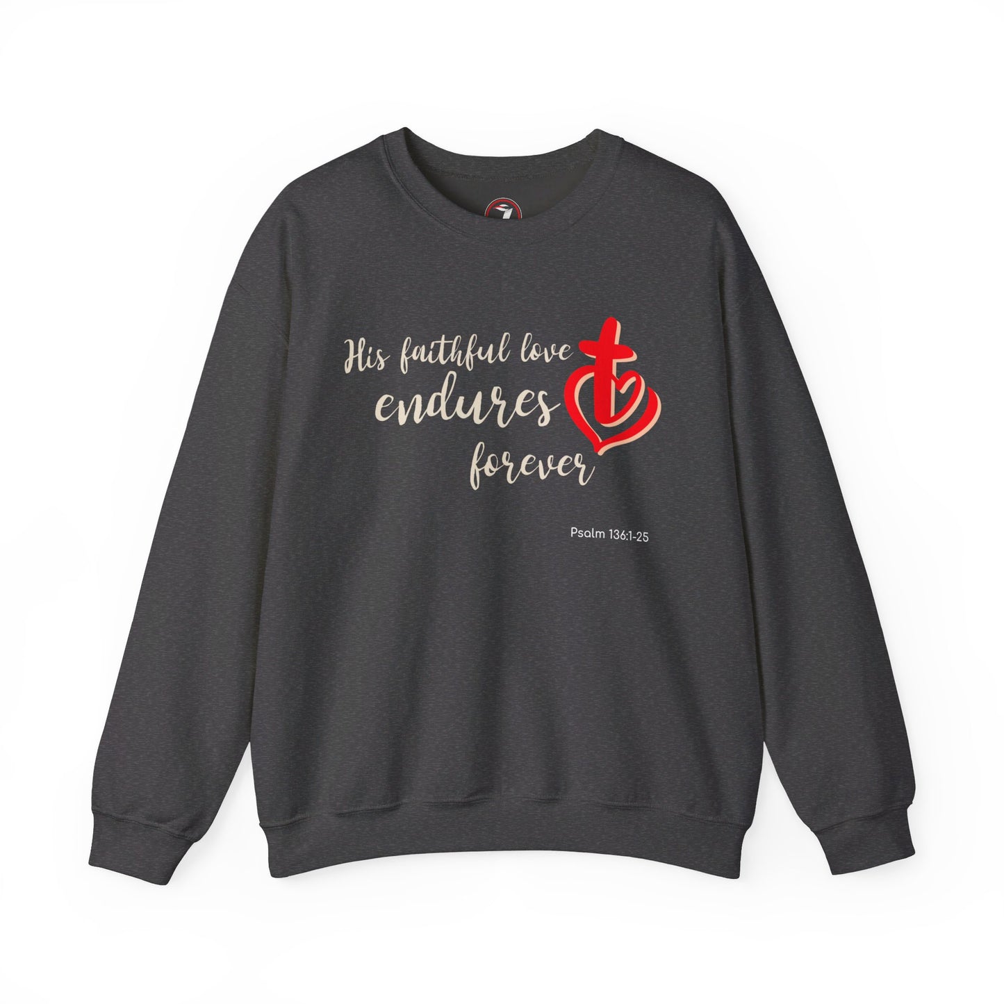 His Faithful Love Unisex Heavy Blend™ Crewneck Sweatshirt