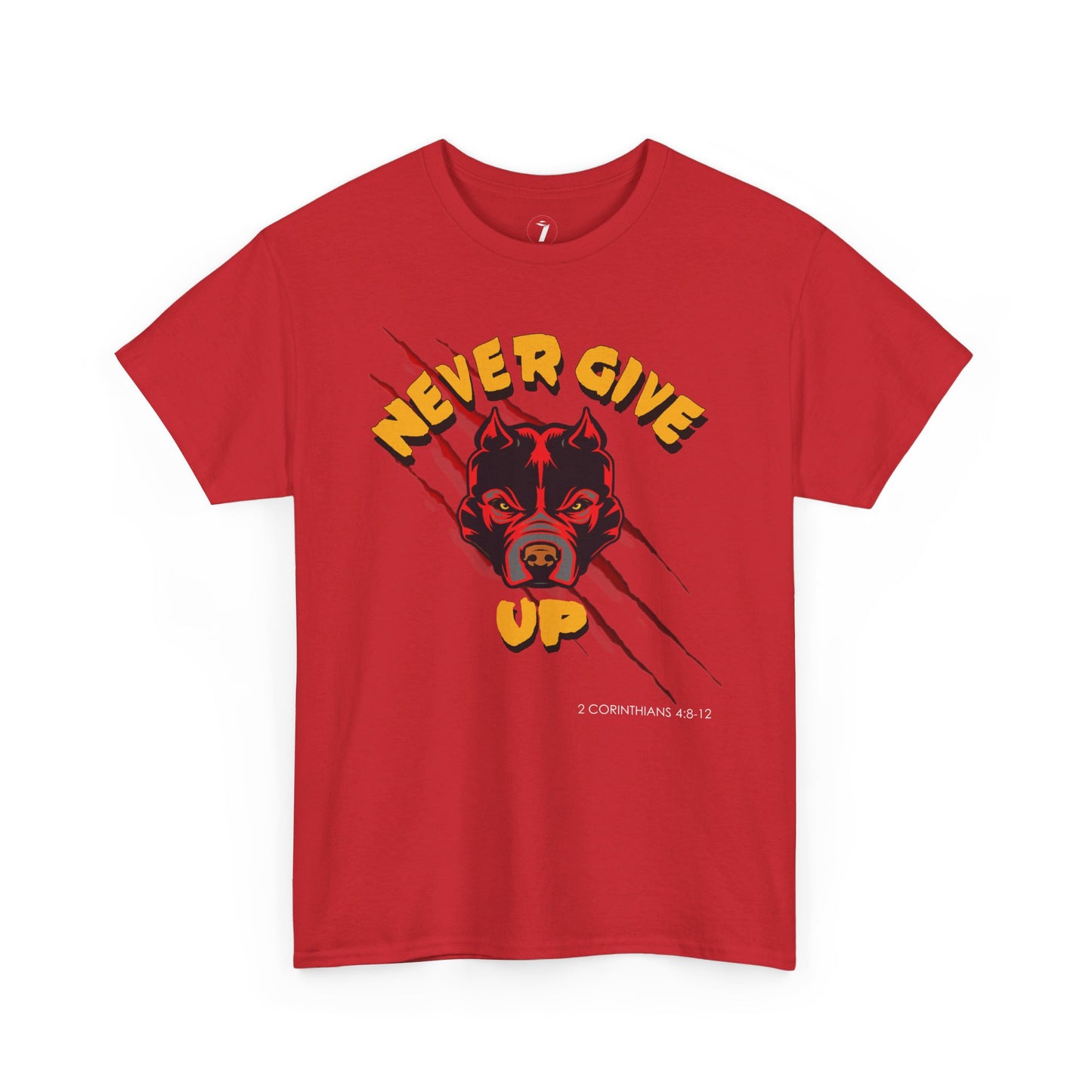 Never Give Up Unisex Heavy Cotton Tee