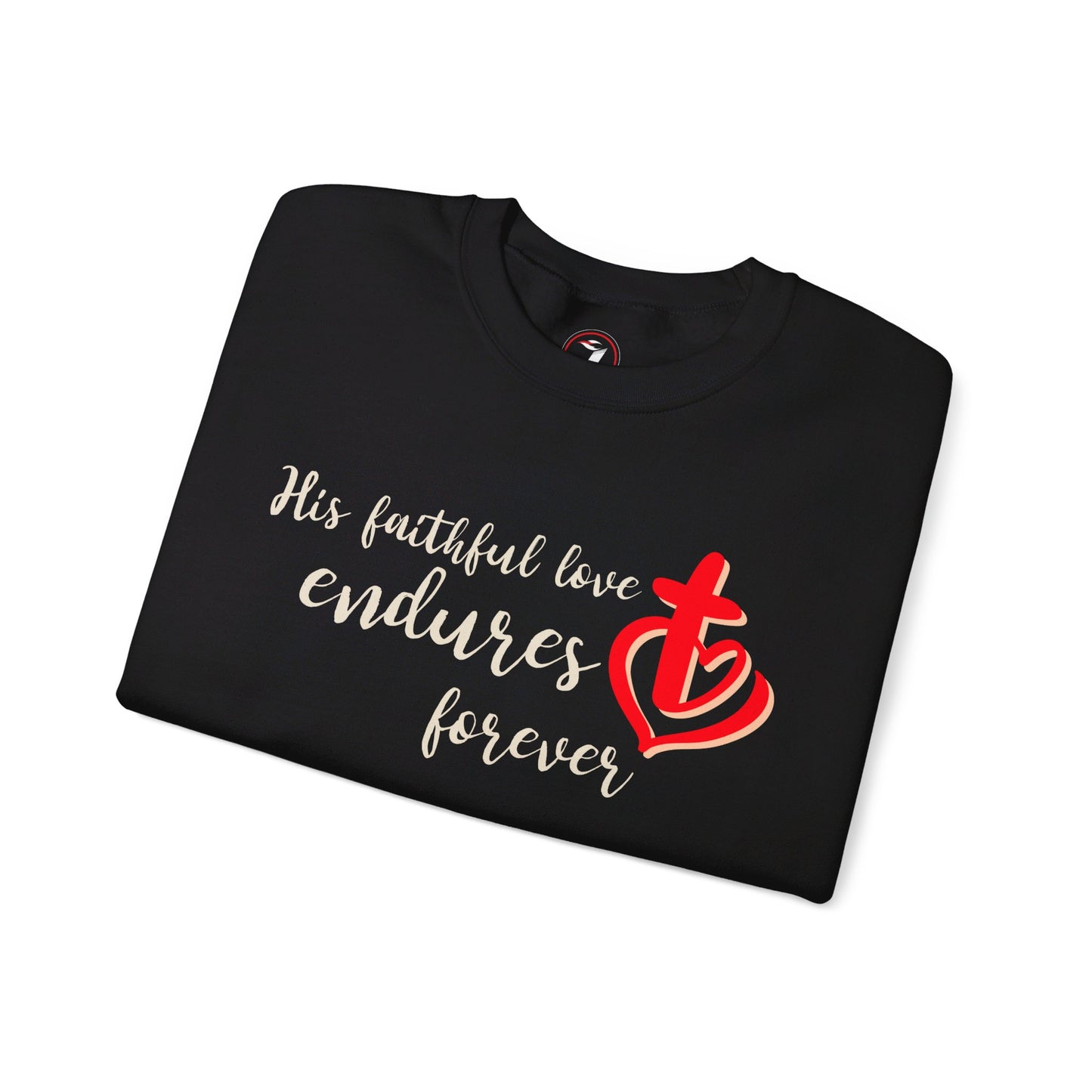 His Faithful Love Unisex Heavy Blend™ Crewneck Sweatshirt