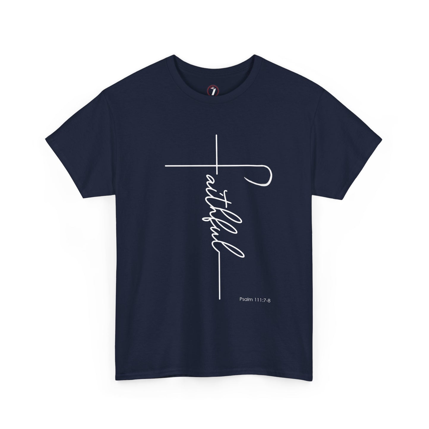 Faithful Fancy Script Unisex Heavy Cotton Tee