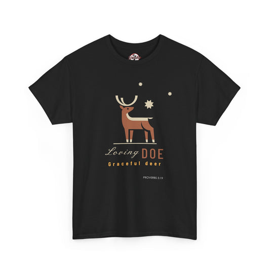 "Loving Doe Graceful Deer" Women's Inspirational Graphic T-Shirt