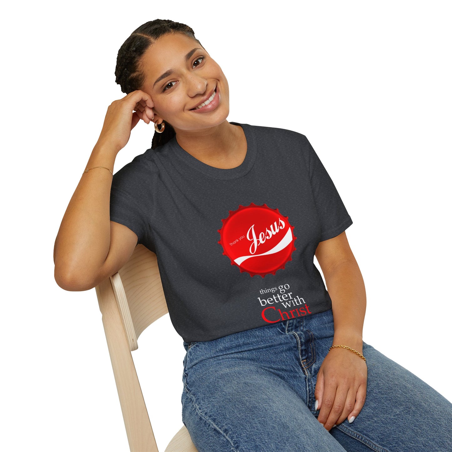 Faith-Inspired Unisex T-Shirt: 'Things Go Better with Christ'
