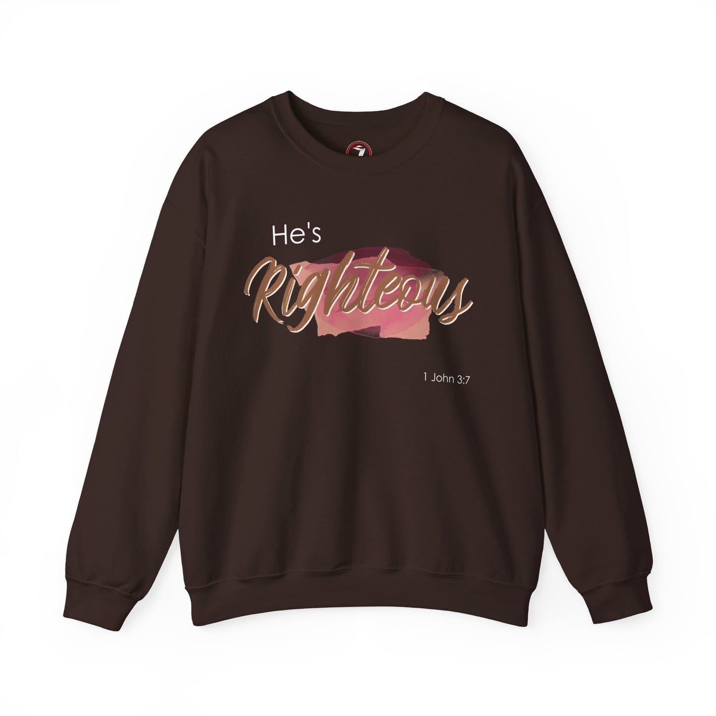 He's Righteous Unisex Heavy Blend™ Crewneck Sweatshirt