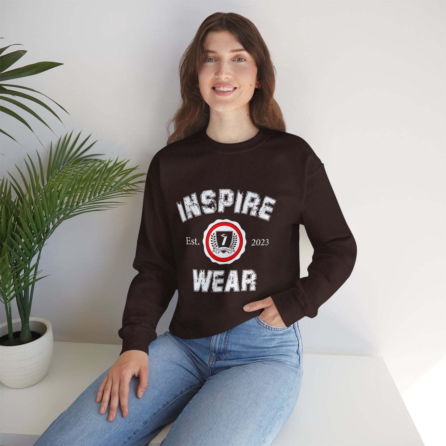 Inspire Wear Collegiate Unisex Heavy Blend™ Crewneck Sweatshirt