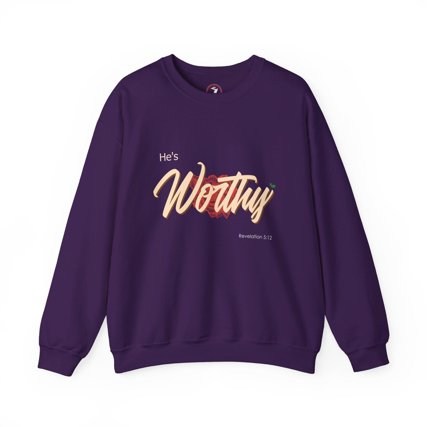 He's Worthy Unisex Heavy Blend™ Crewneck Sweatshirt