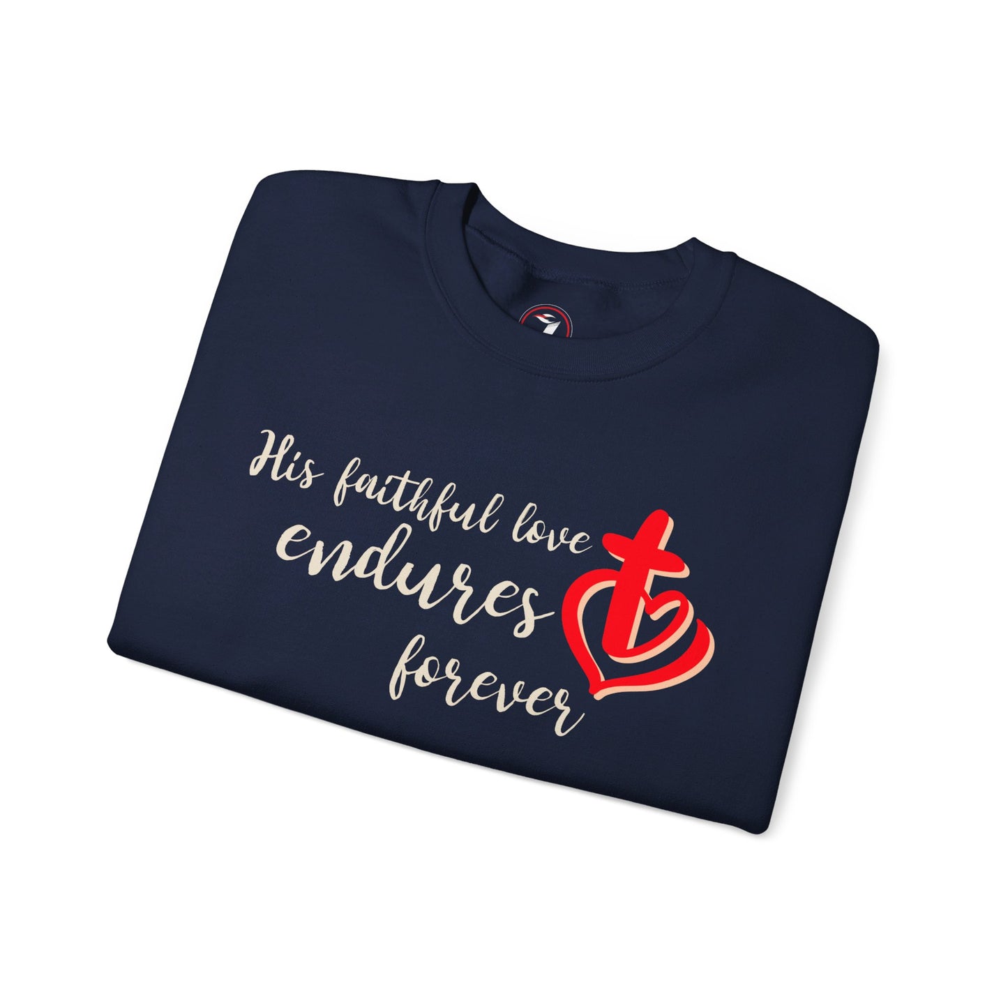 His Faithful Love Unisex Heavy Blend™ Crewneck Sweatshirt