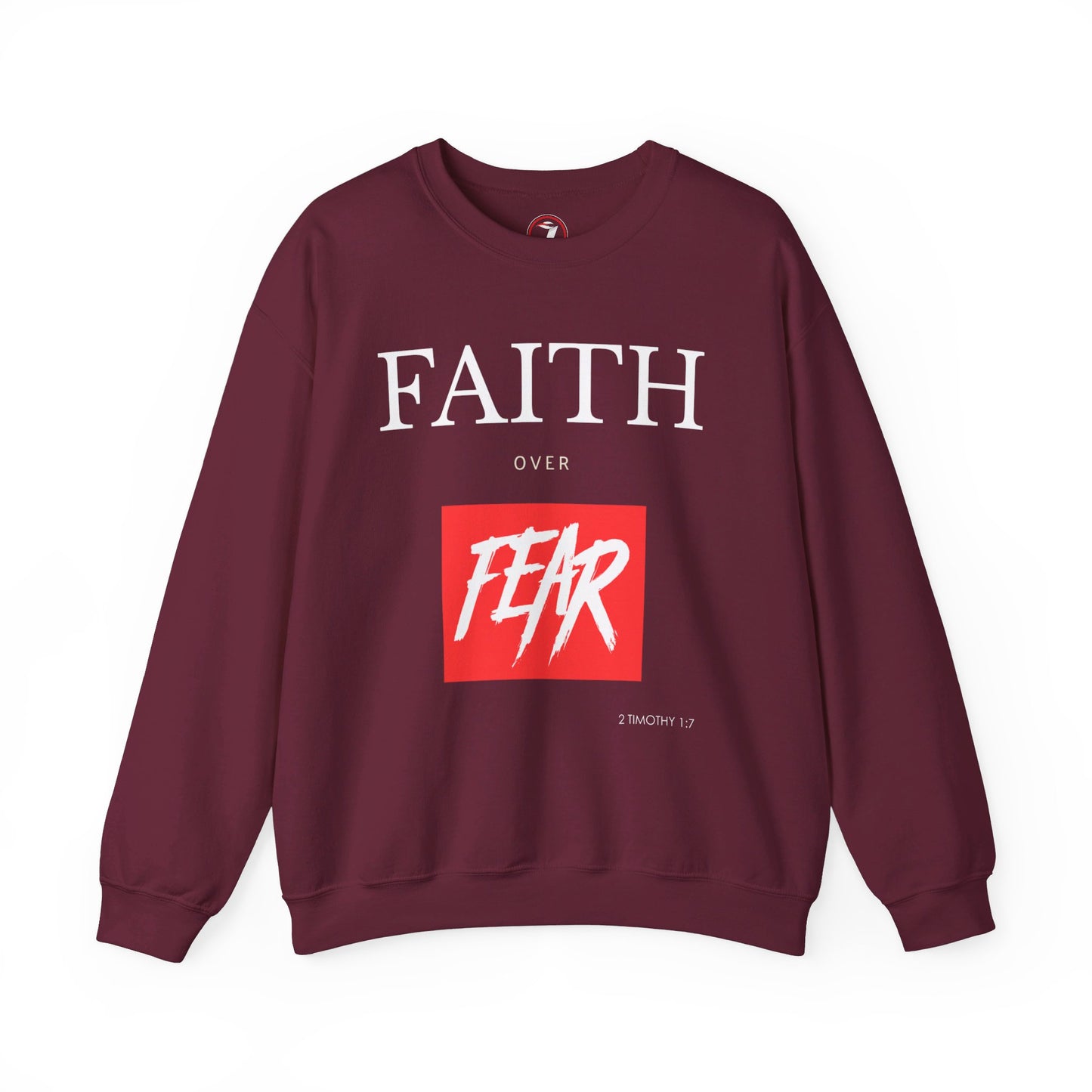 Faith over Fear Men's Unisex Heavy Blend™ Crewneck Sweatshirt