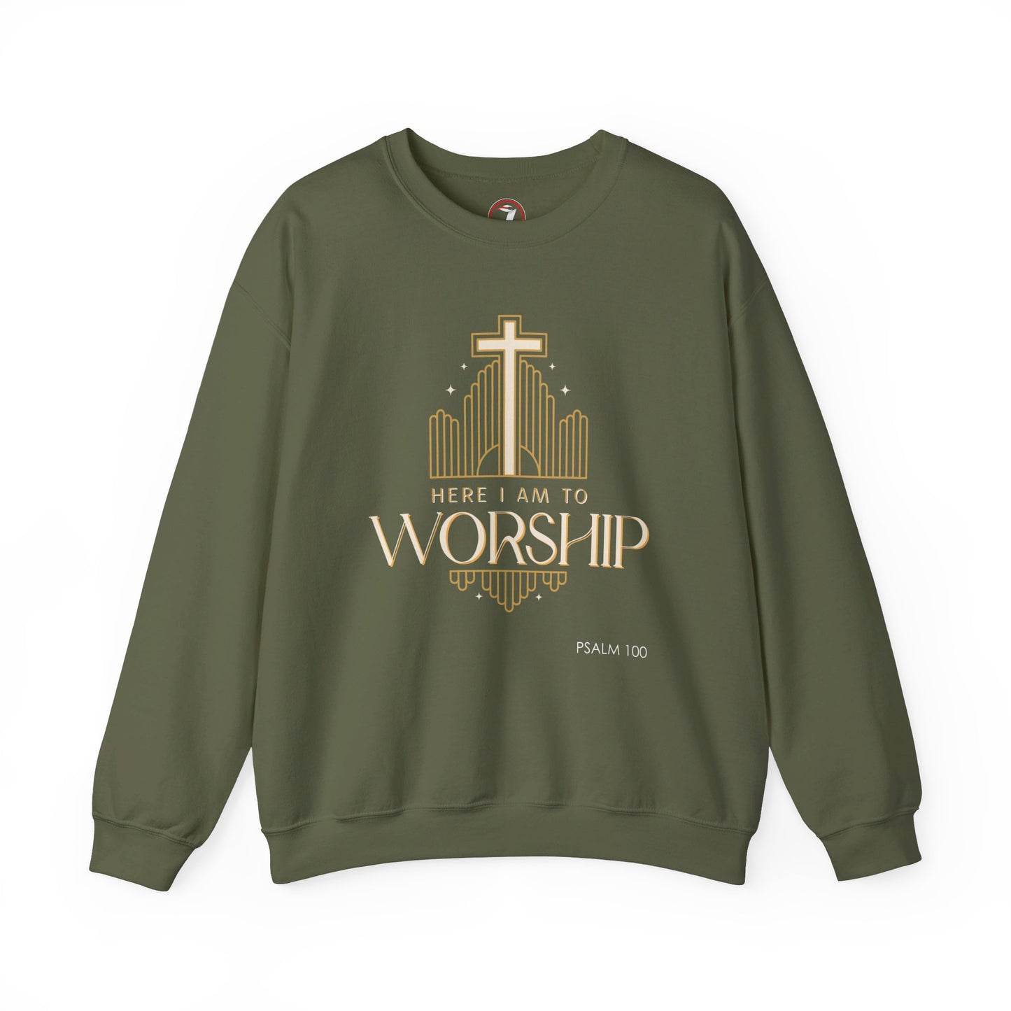 Here I Am To Worship Unisex Heavy Blend™ Crewneck Sweatshirt