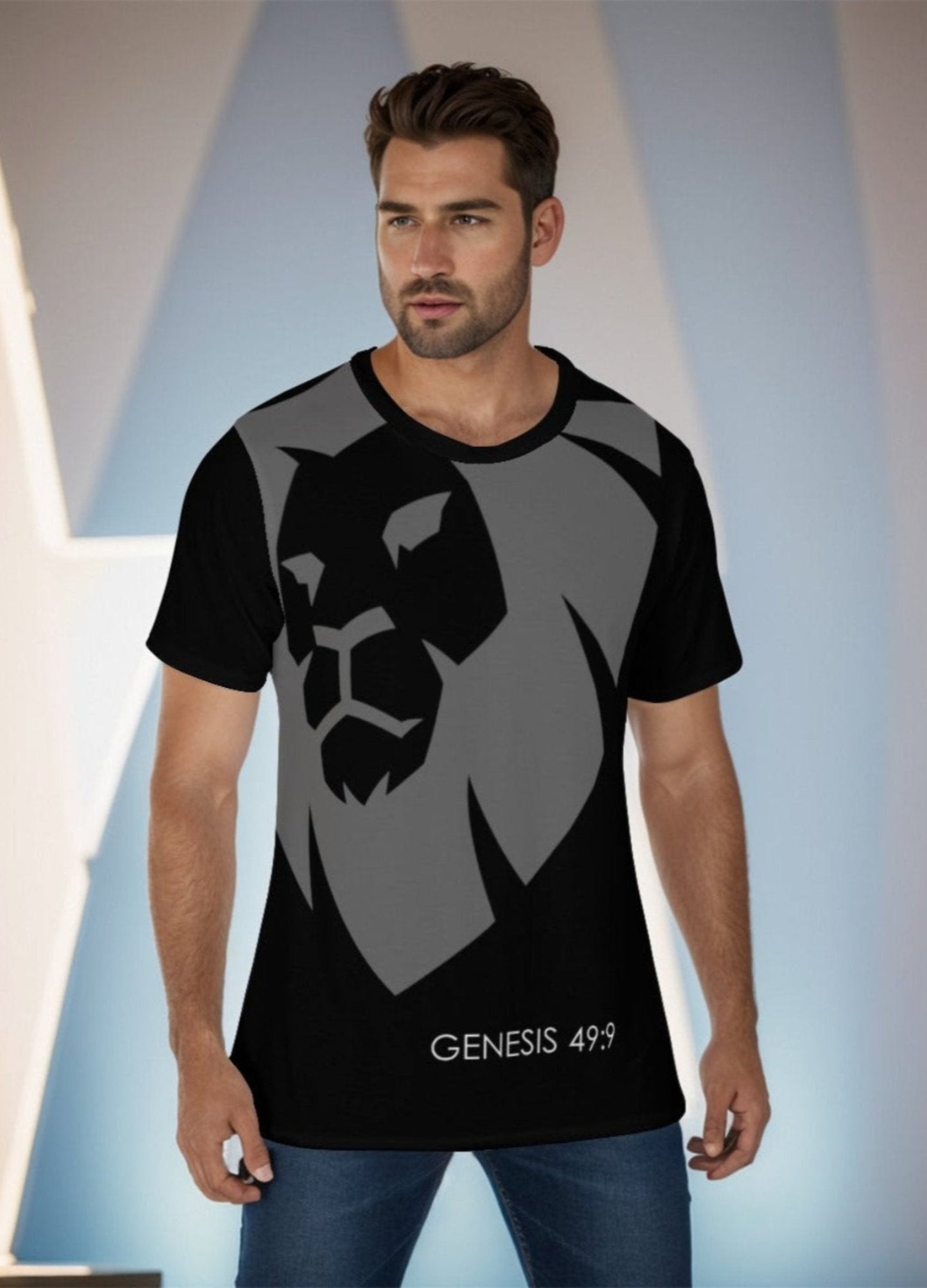 Lion of Judah All-Over Print Men's O-Neck T-Shirt