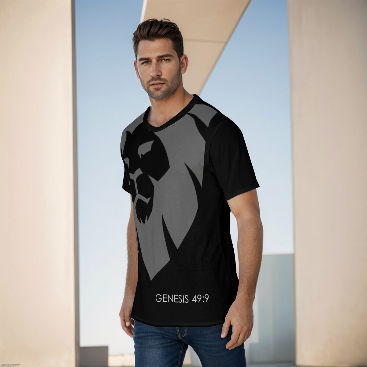 Lion of Judah All-Over Print Men's O-Neck T-Shirt