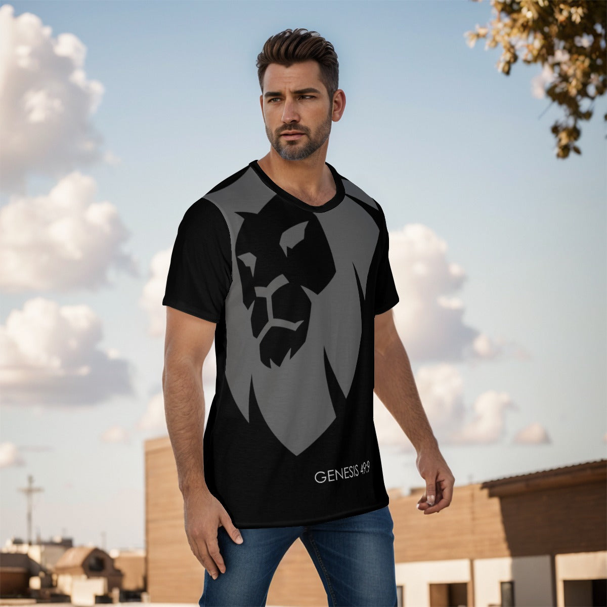Lion of Judah All-Over Print Men's O-Neck T-Shirt
