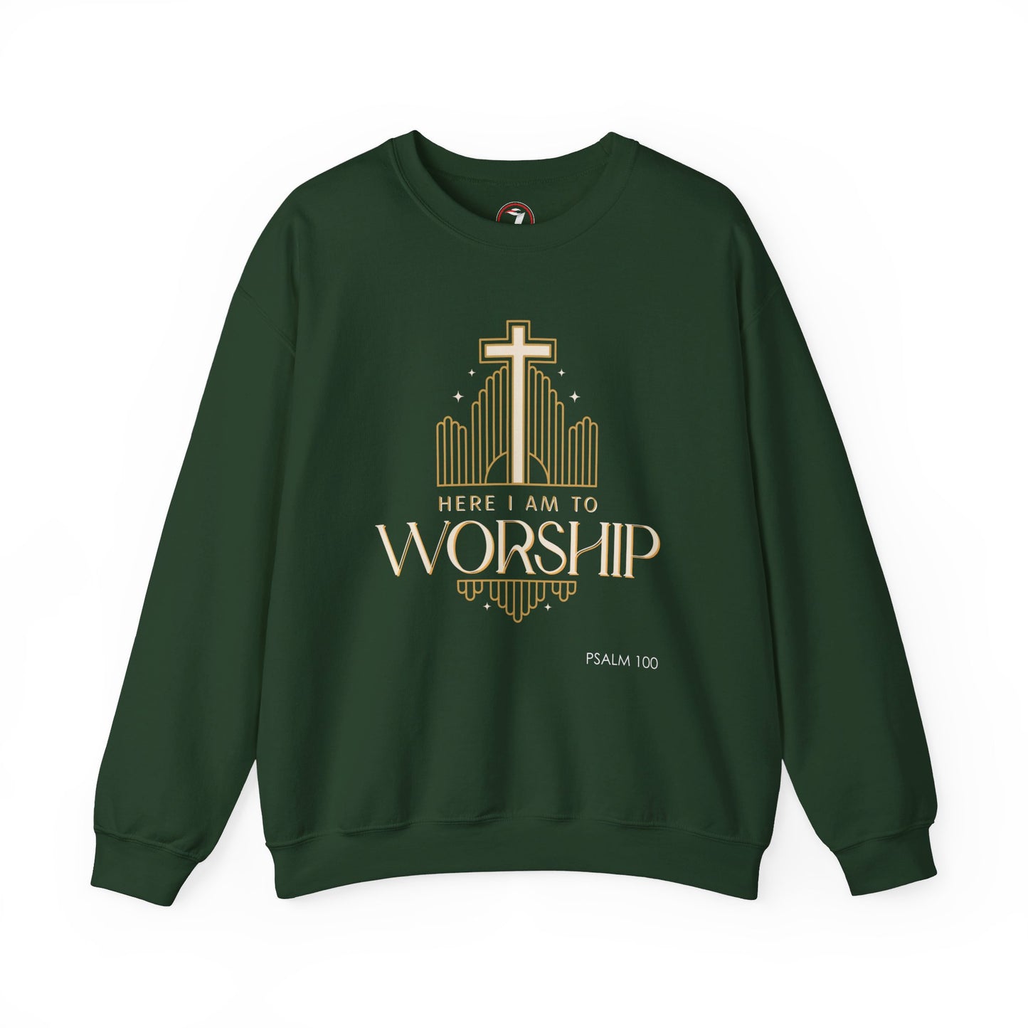Here I Am To Worship Unisex Heavy Blend™ Crewneck Sweatshirt