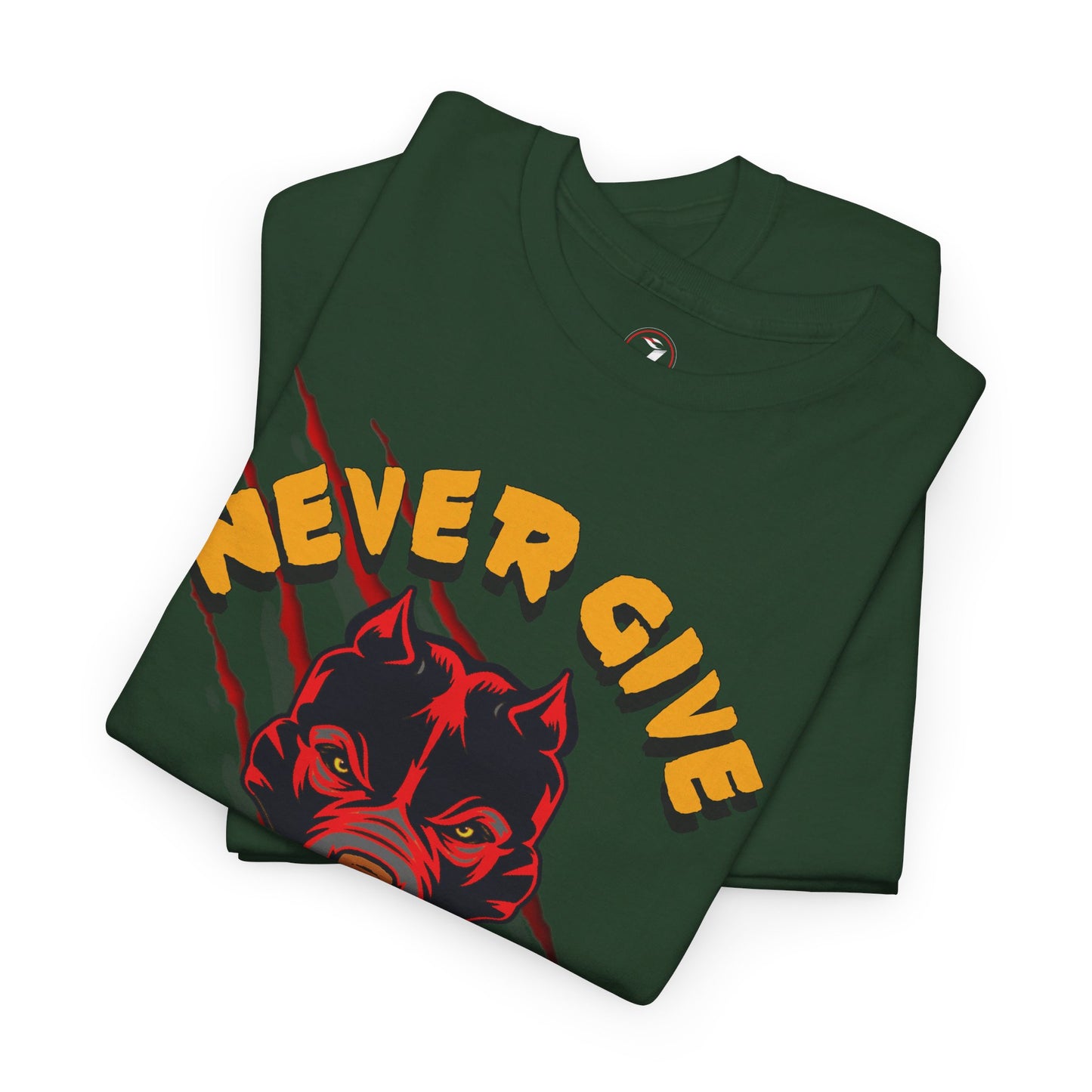 Never Give Up Unisex Heavy Cotton Tee