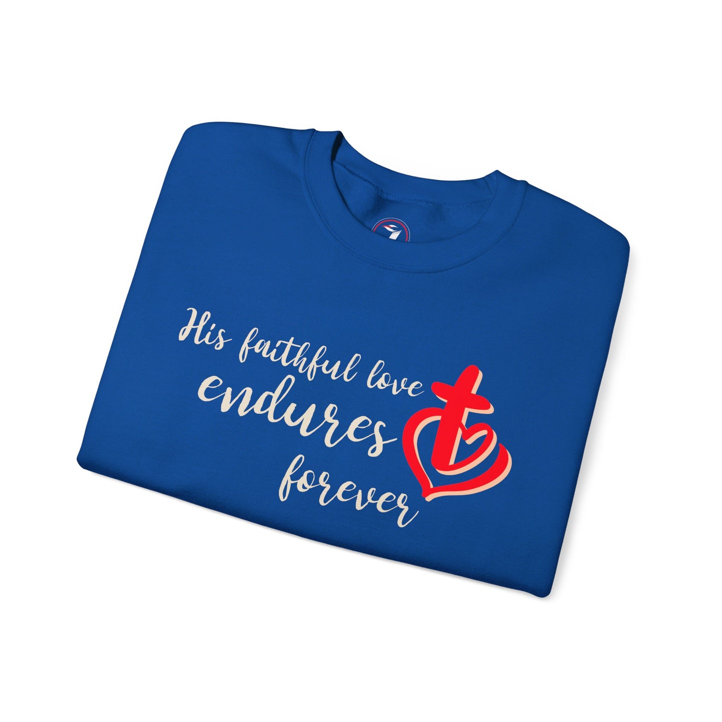 His Faithful Love Unisex Heavy Blend™ Crewneck Sweatshirt