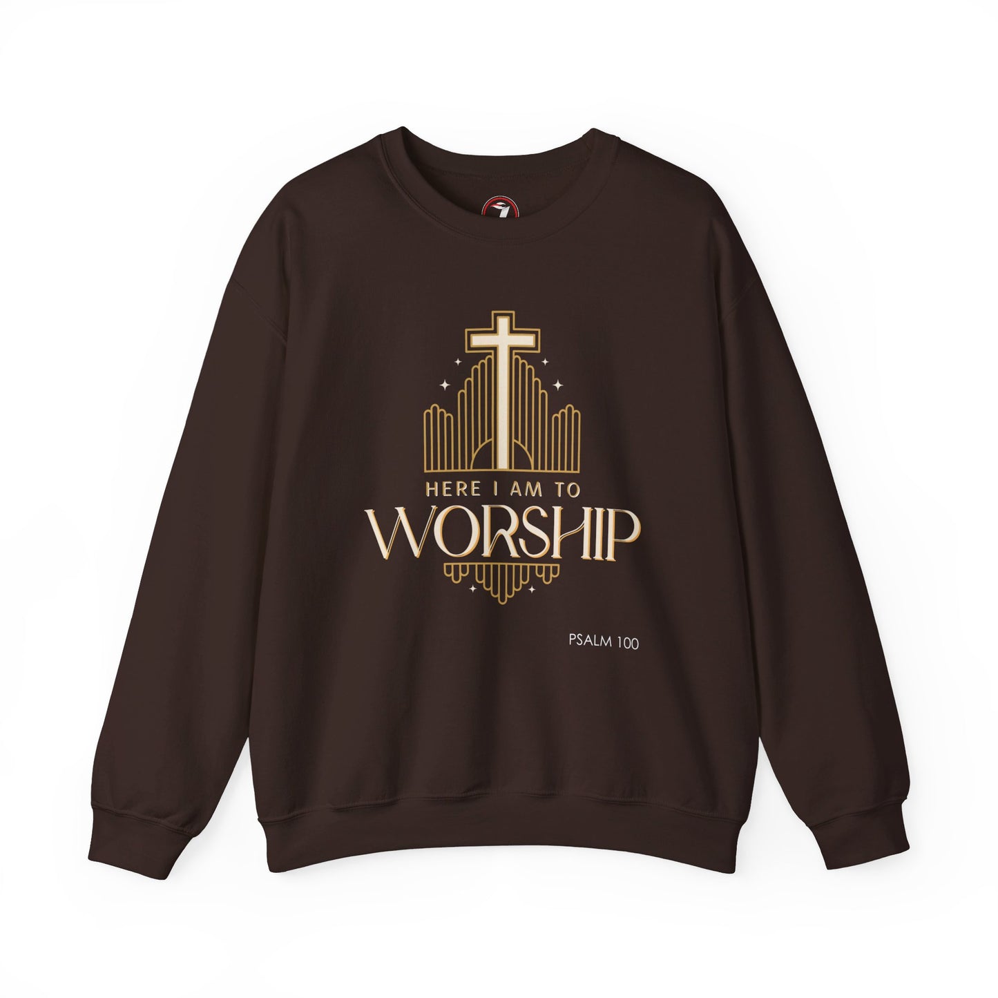 Here I Am To Worship Unisex Heavy Blend™ Crewneck Sweatshirt