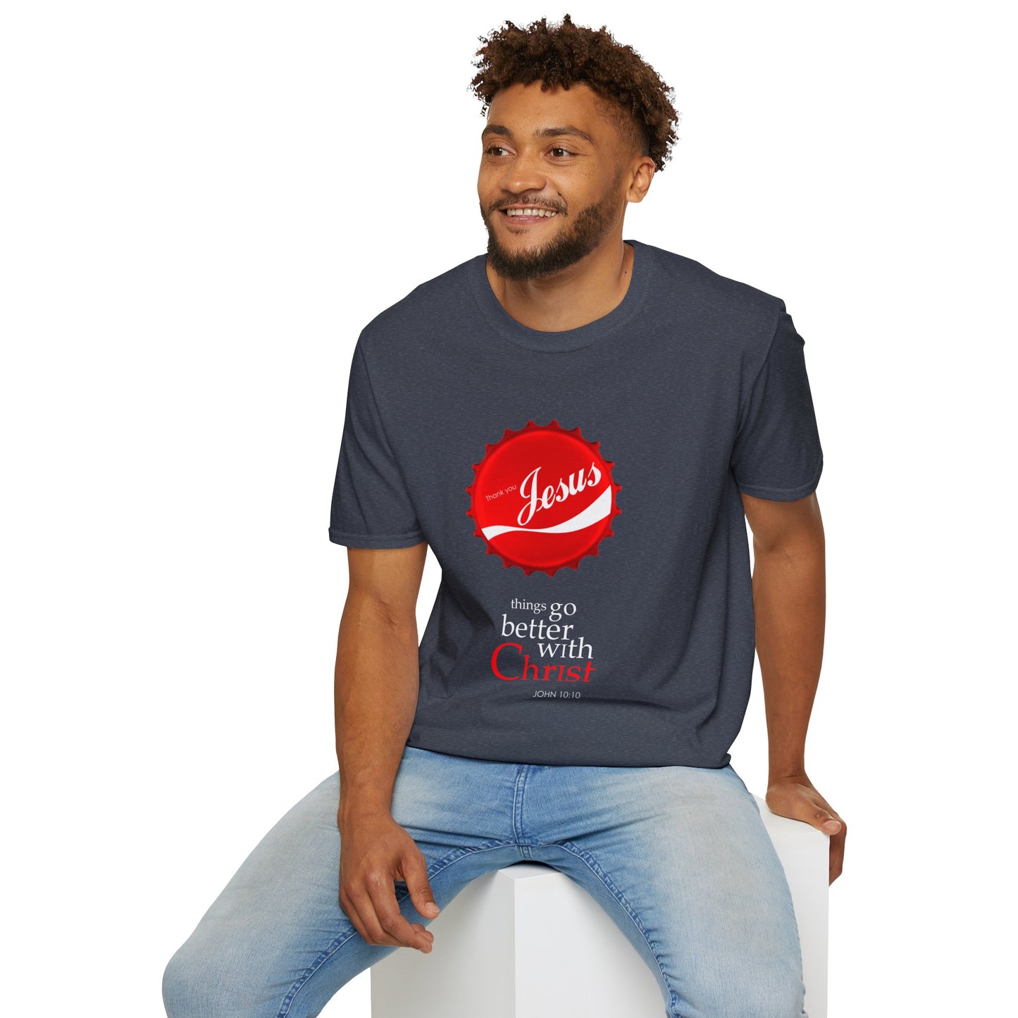 Faith-Inspired Unisex T-Shirt: 'Things Go Better with Christ'