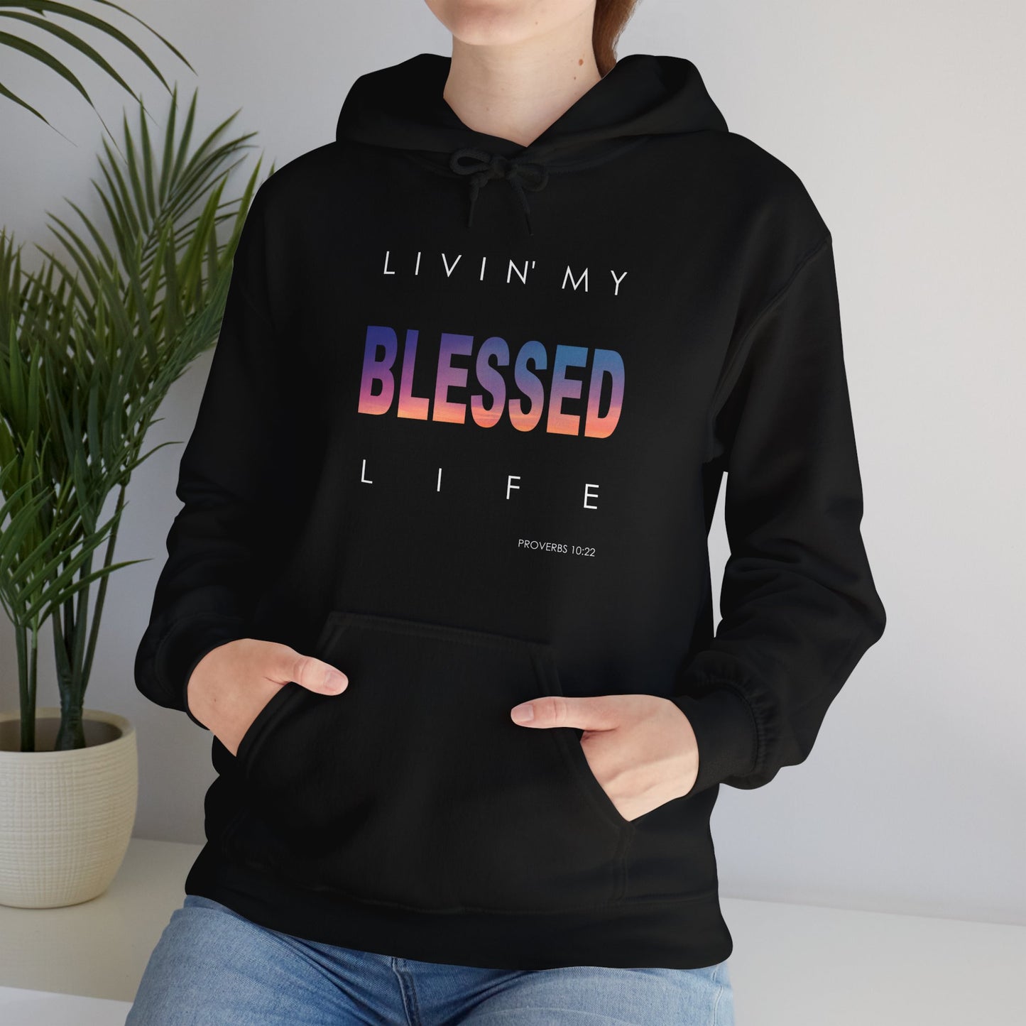 Living My Blessed Life Unisex Heavy Blend™ Hooded Sweatshirt